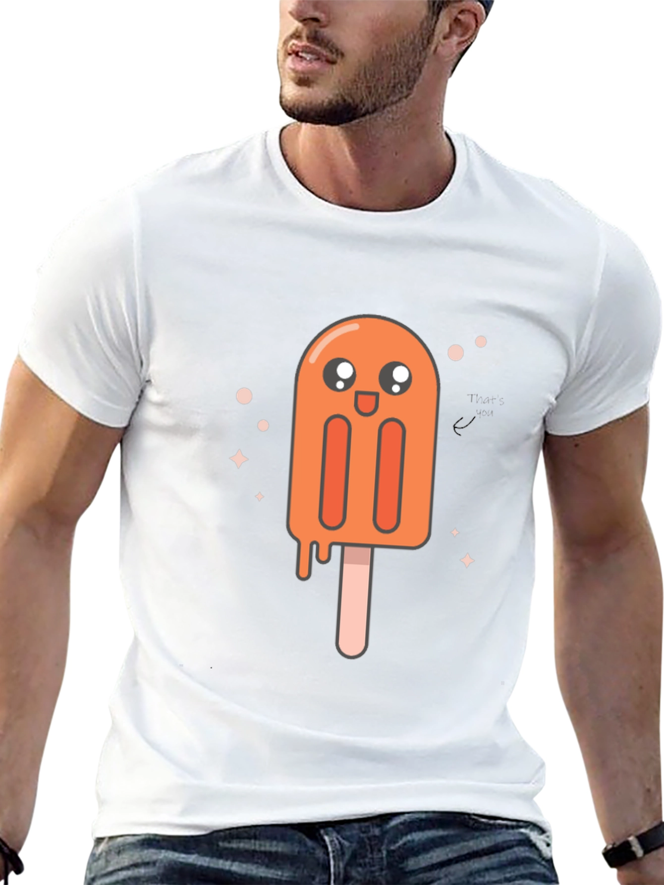 Cute Popsicle Graphic Tee - Black Unisex T-Shirt