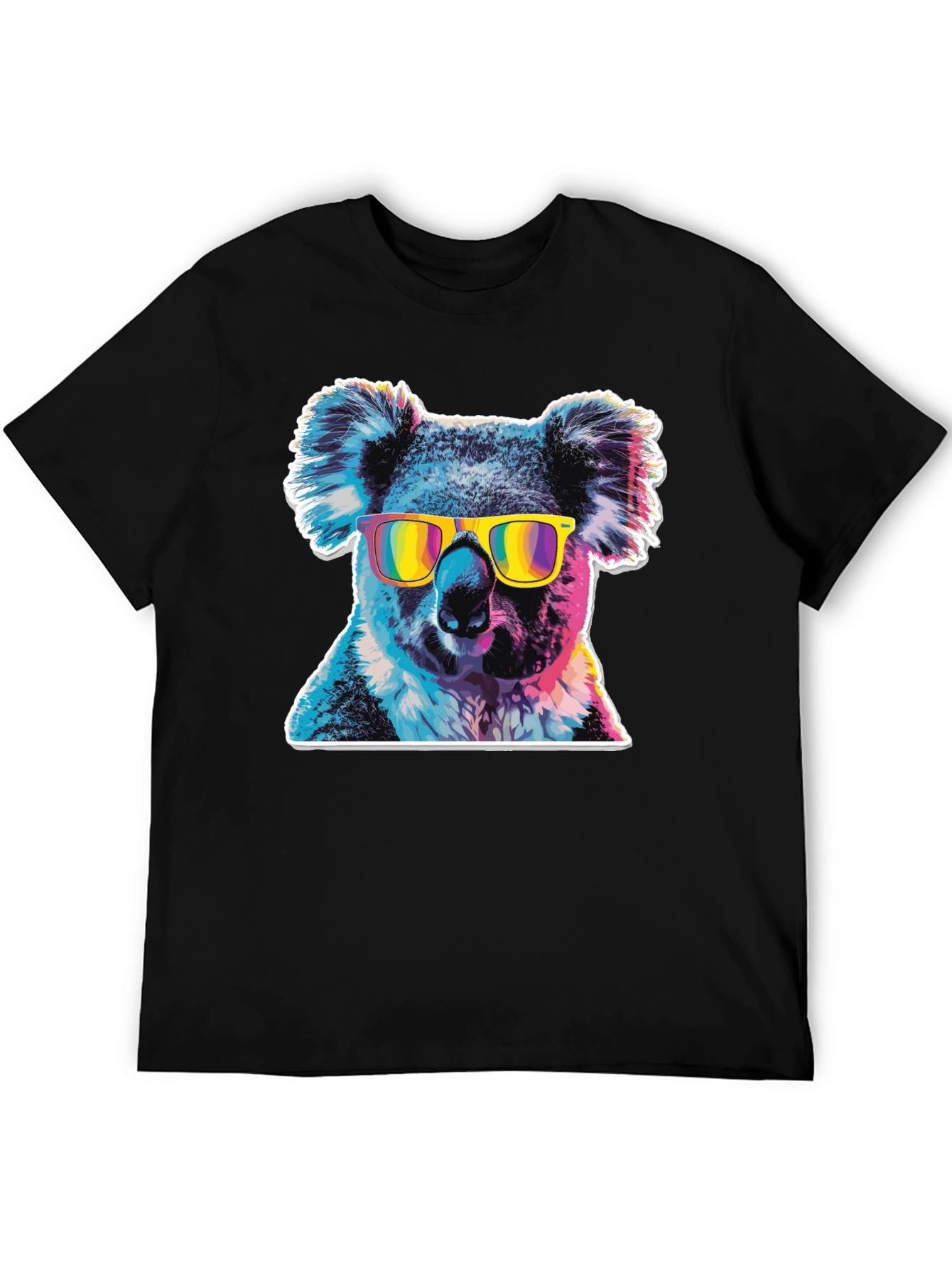 Cool Koala Graphic Tee - Mens Black T-Shirt