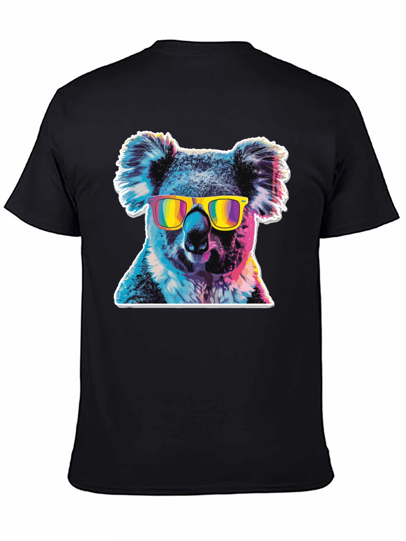 Cool Koala Graphic Tee - Mens Black T-Shirt