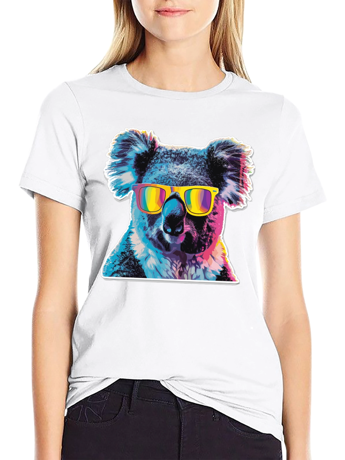 Cool Koala Graphic Tee - Mens Black T-Shirt