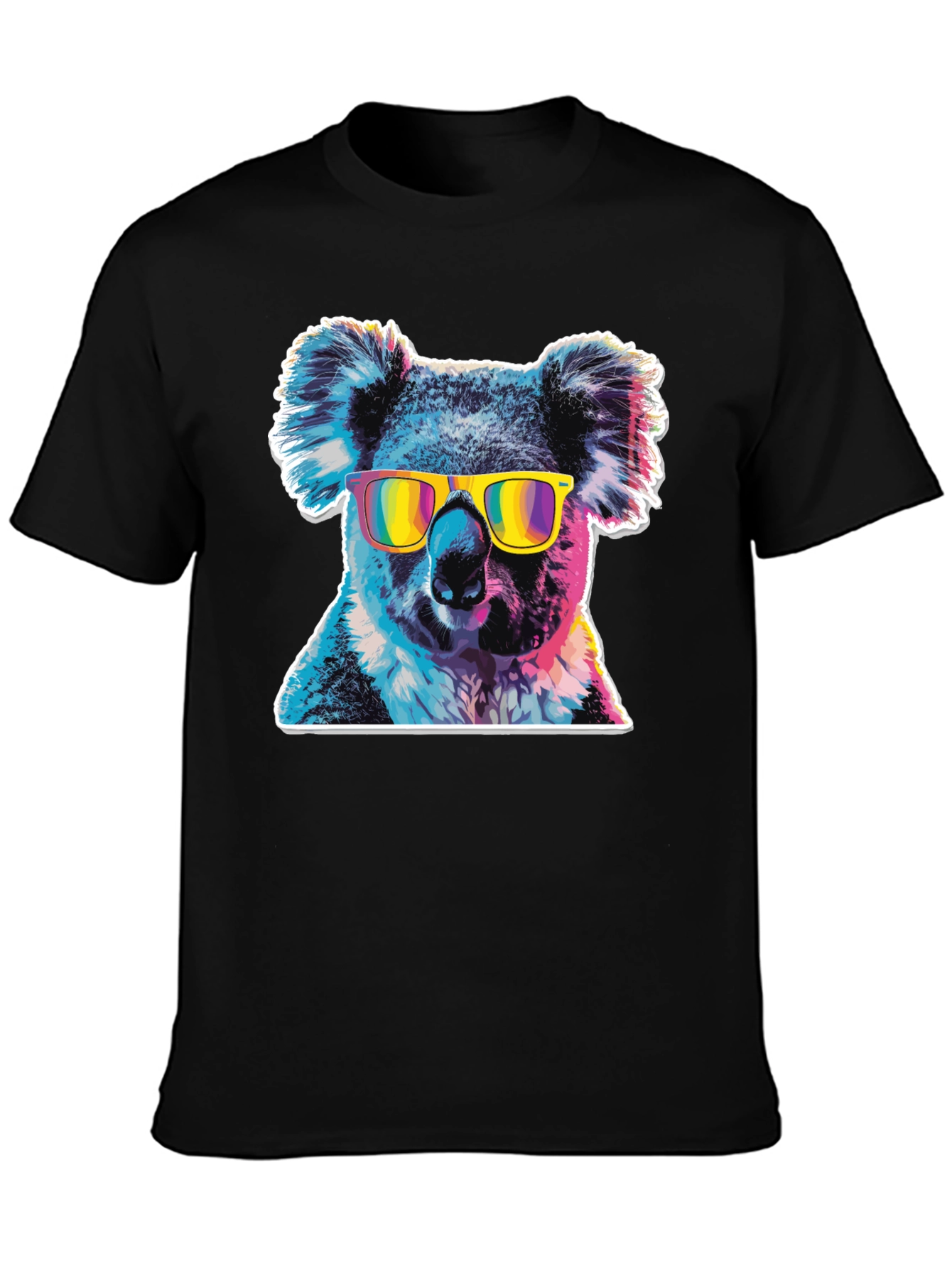 Cool Koala Graphic Tee - Mens Black T-Shirt