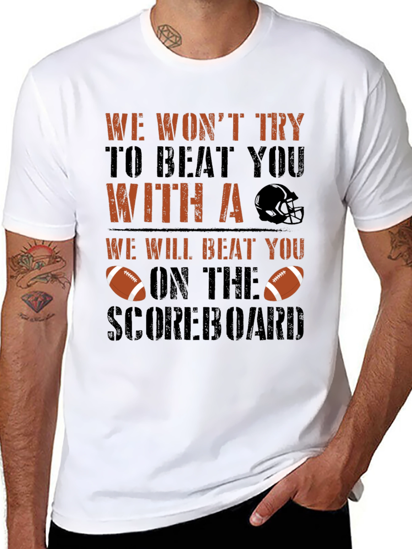 Funny Football T-Shirt: Scoreboard Wins