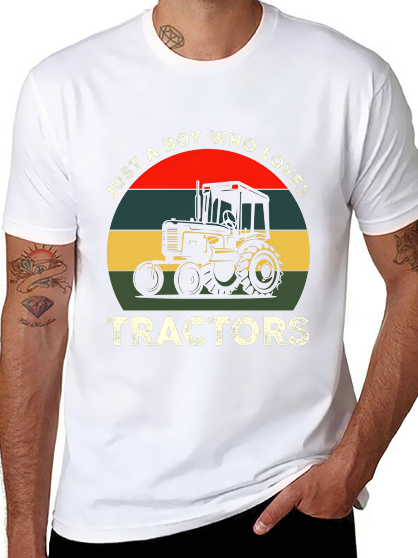 Just A Boy Who Loves Tractors T-Shirt