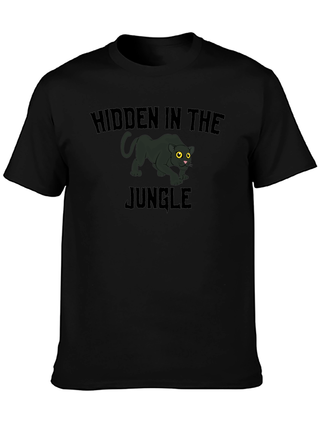 Hidden Jungle Panther Graphic T-Shirt