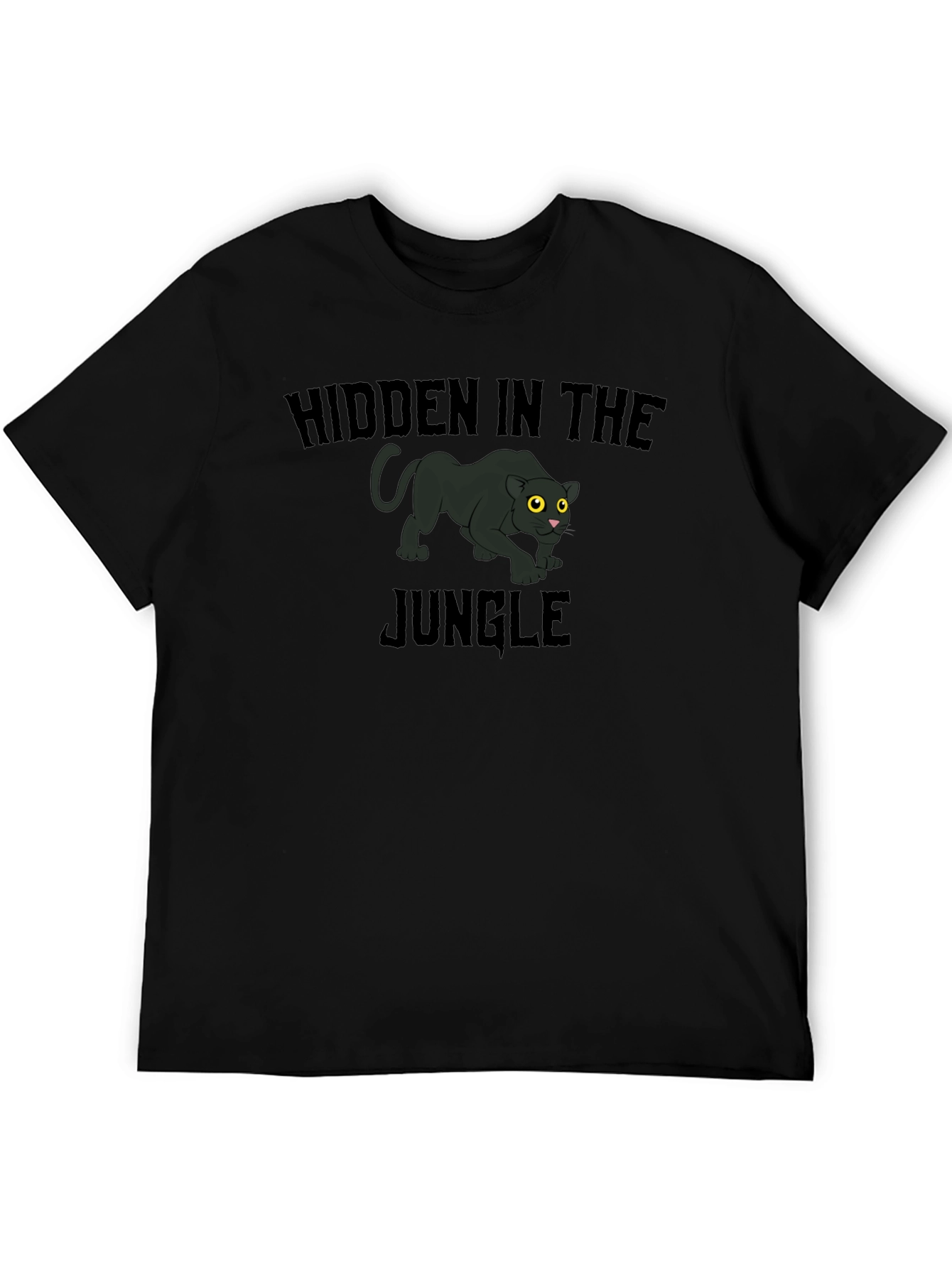 Hidden Jungle Panther Graphic T-Shirt