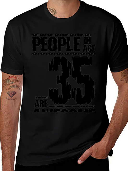 Awesome 35 Year Olds Black T-Shirt