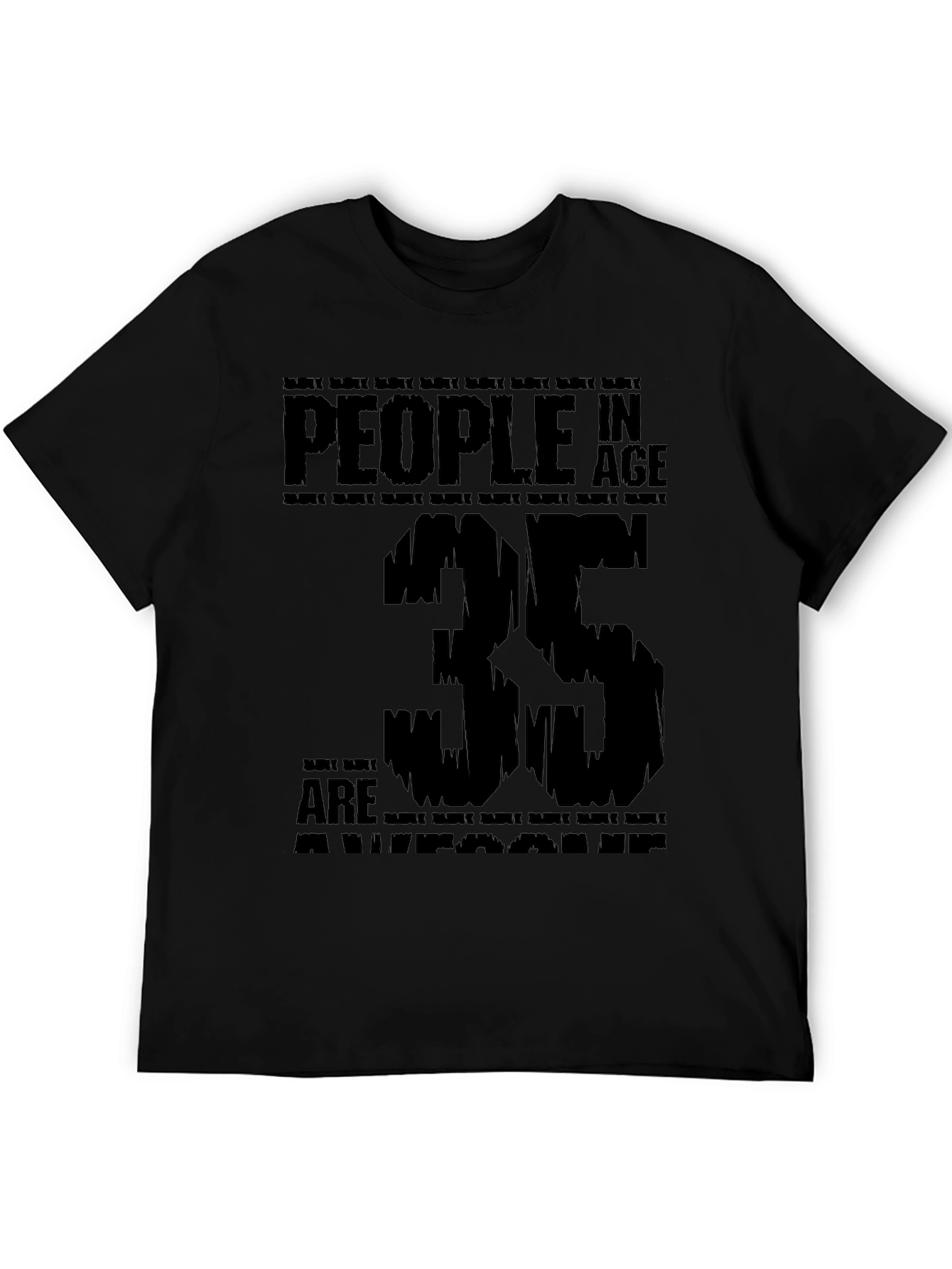 Awesome 35 Year Olds Black T-Shirt