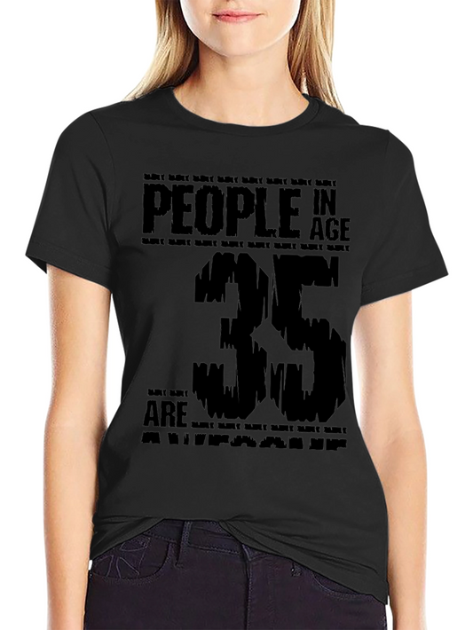 Awesome 35 Year Olds Black T-Shirt