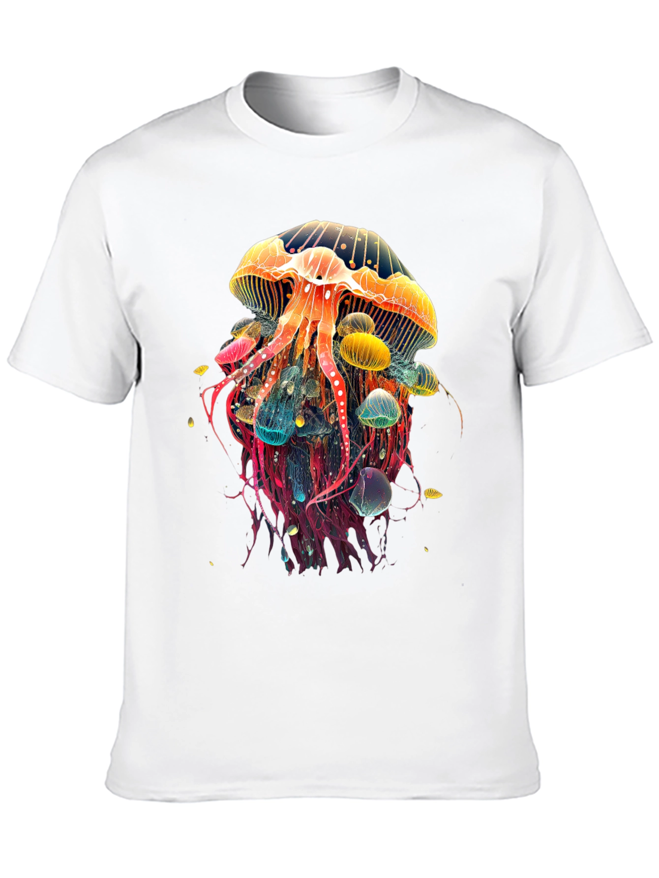 Jellyfish Graphic Tee - Vibrant Sea Life Design