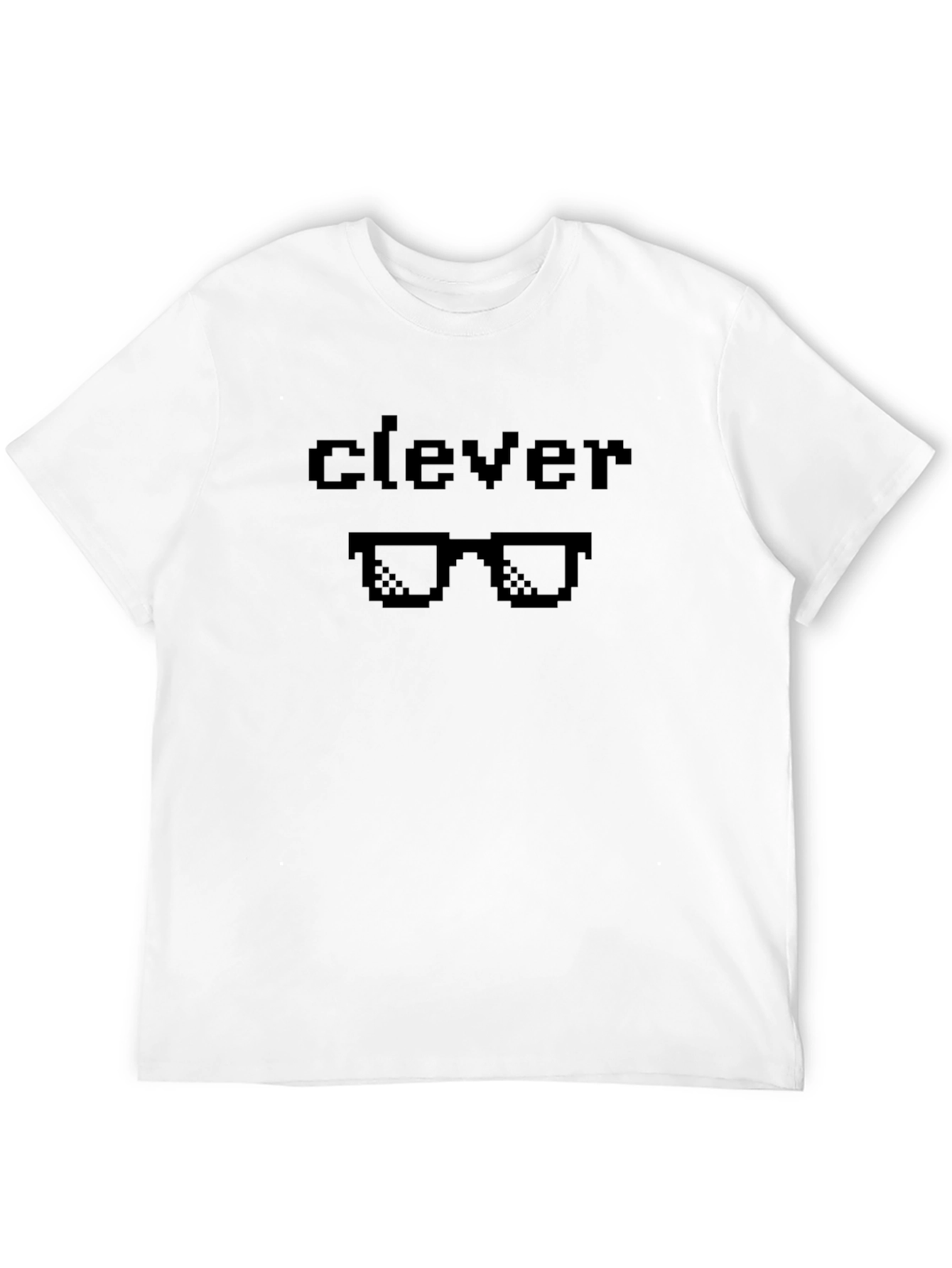 Clever Pixel Glasses Black T-Shirt
