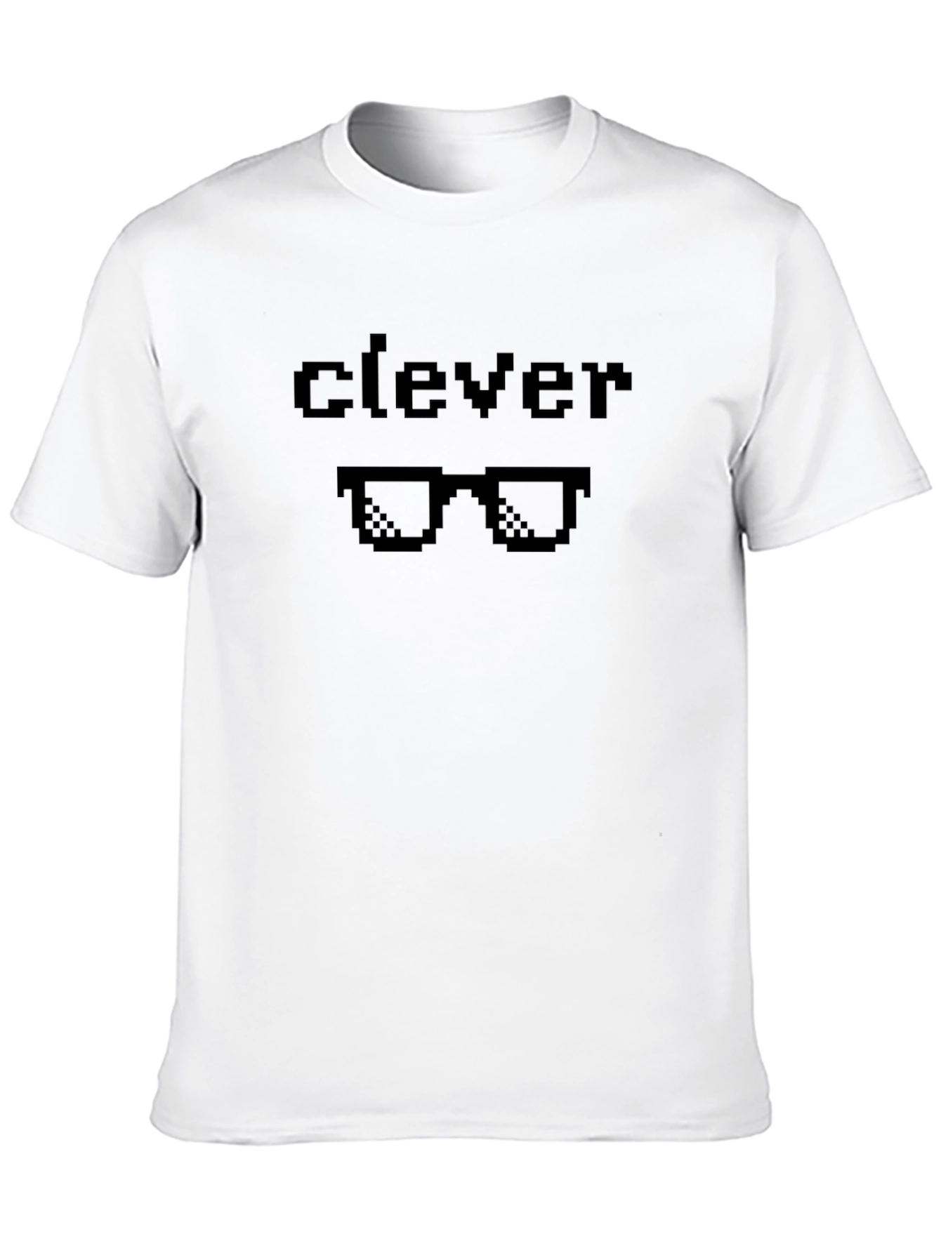 Clever Pixel Glasses Black T-Shirt