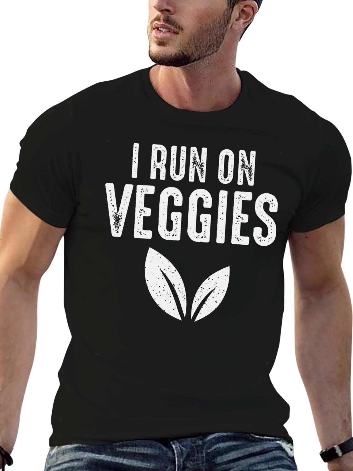 I Run On Veggies T-Shirt Vegan Gift