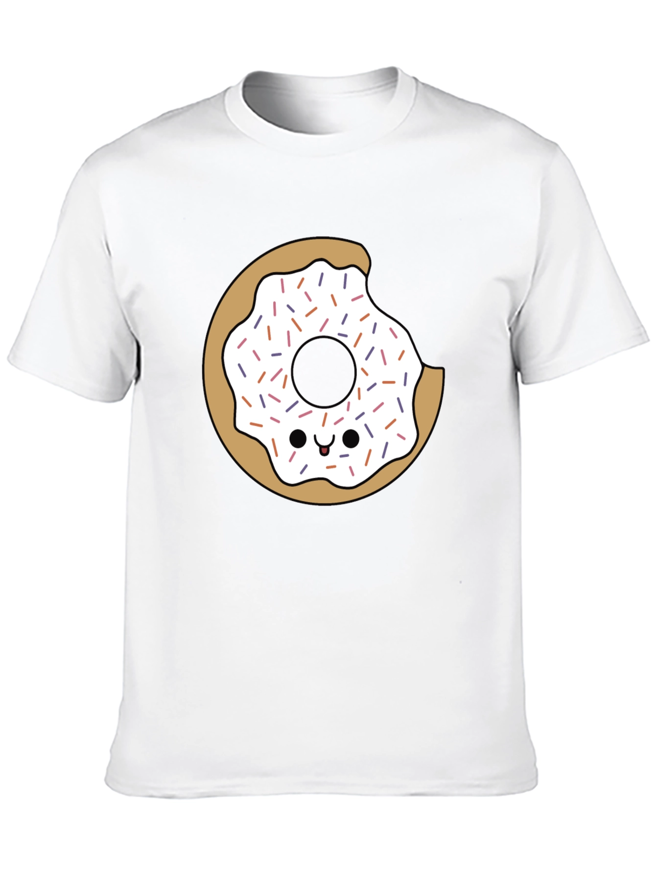 Donut Graphic Tee - Bite Out Donut T-Shirt