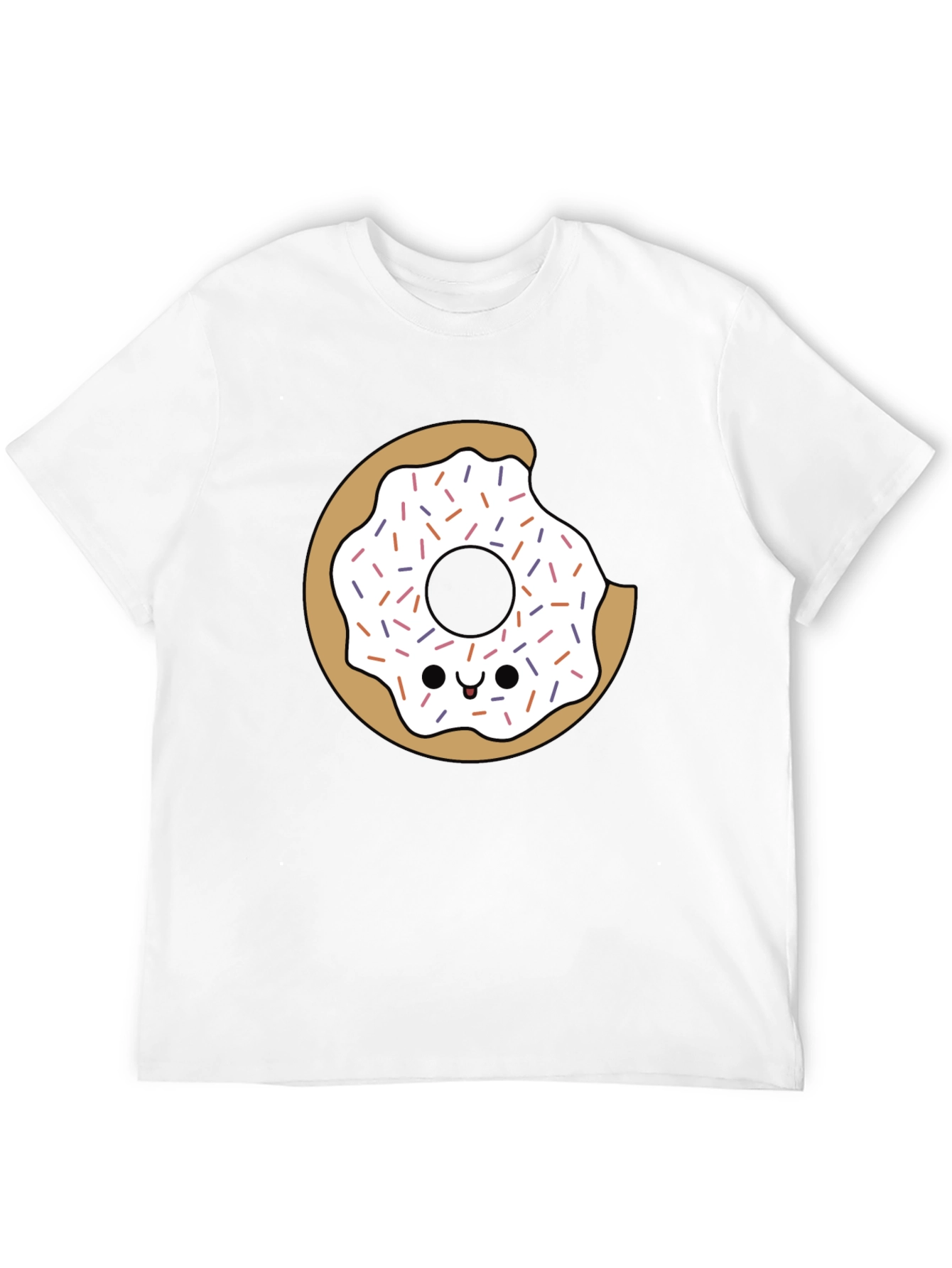 Donut Graphic Tee - Bite Out Donut T-Shirt
