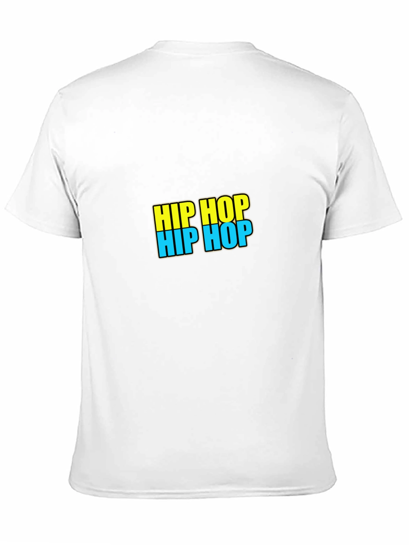 Hip Hop Graphic Tee - Black Casual T-Shirt