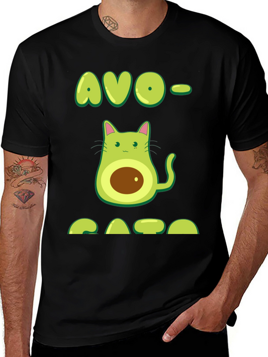 Avo-Cato T-Shirt - Avocado Cat Pun Tee