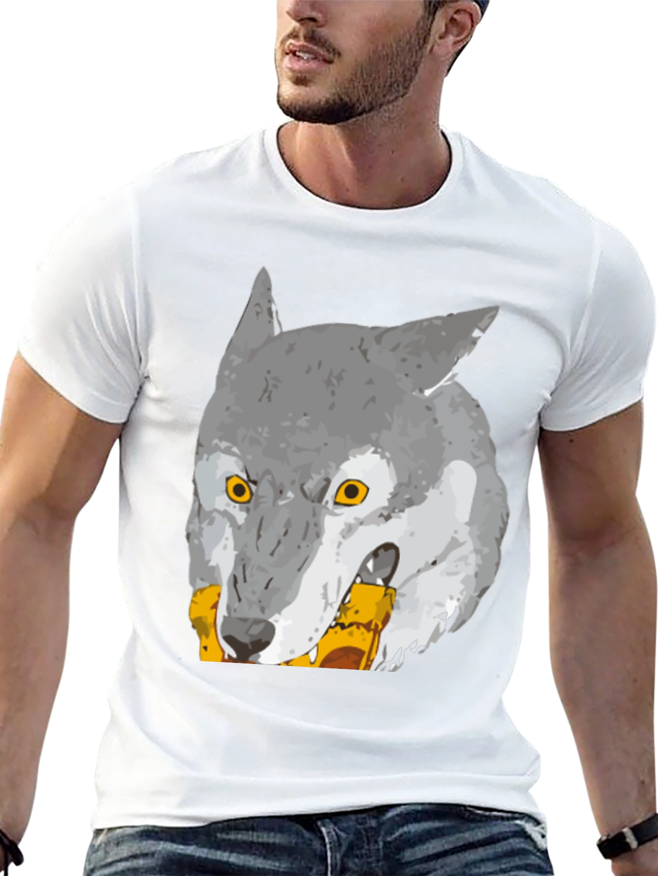 Wolf Graphic Print T-Shirt