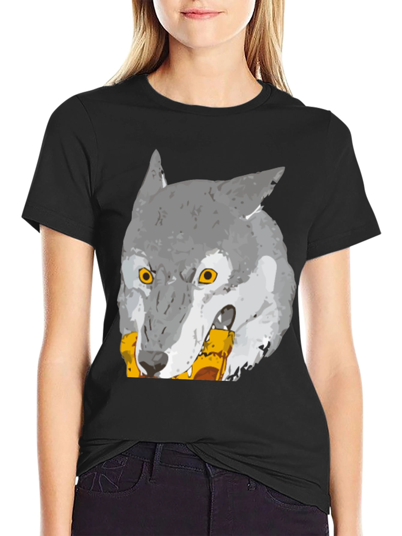 Wolf Graphic Print T-Shirt