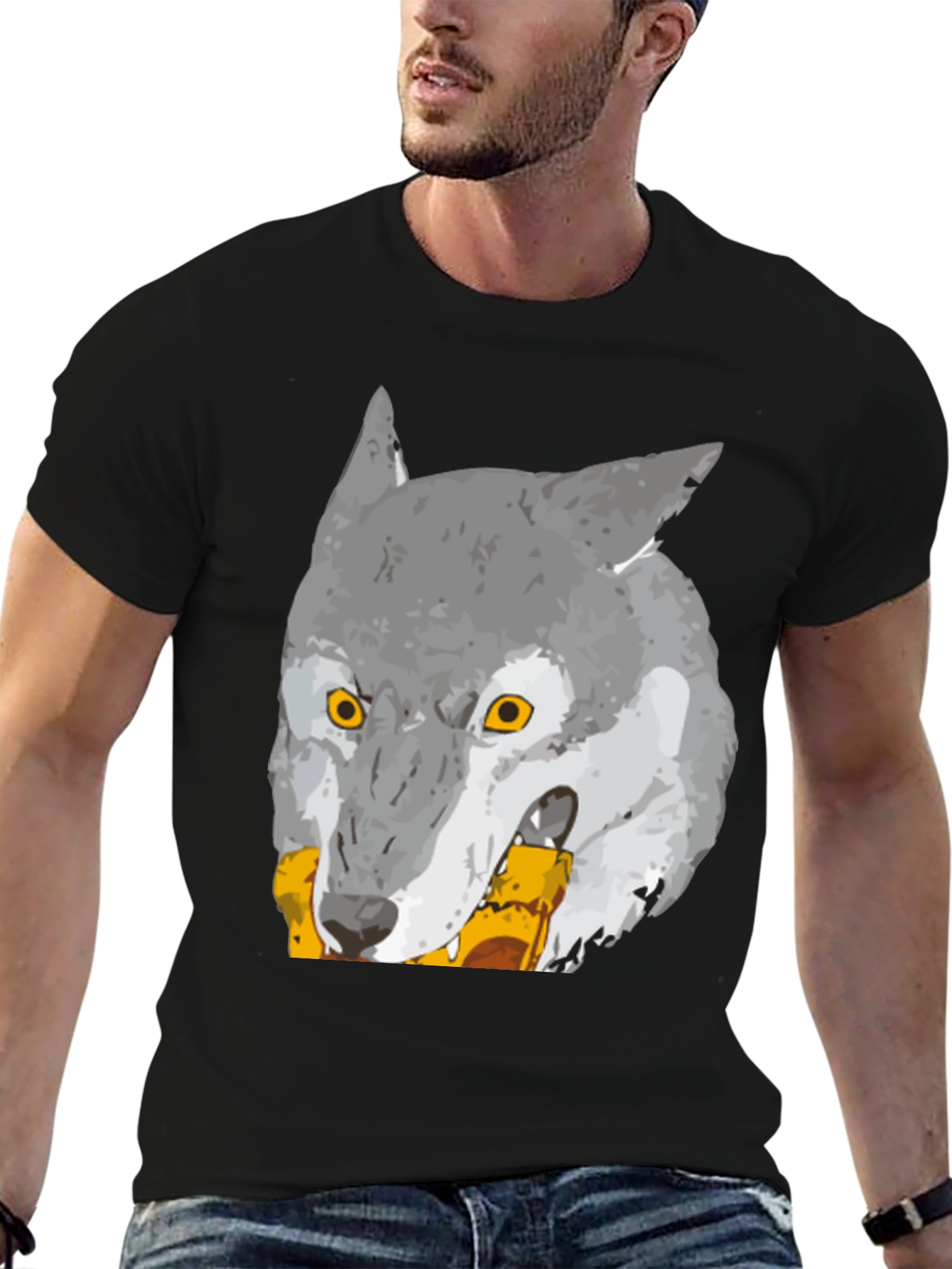 Wolf Graphic Print T-Shirt