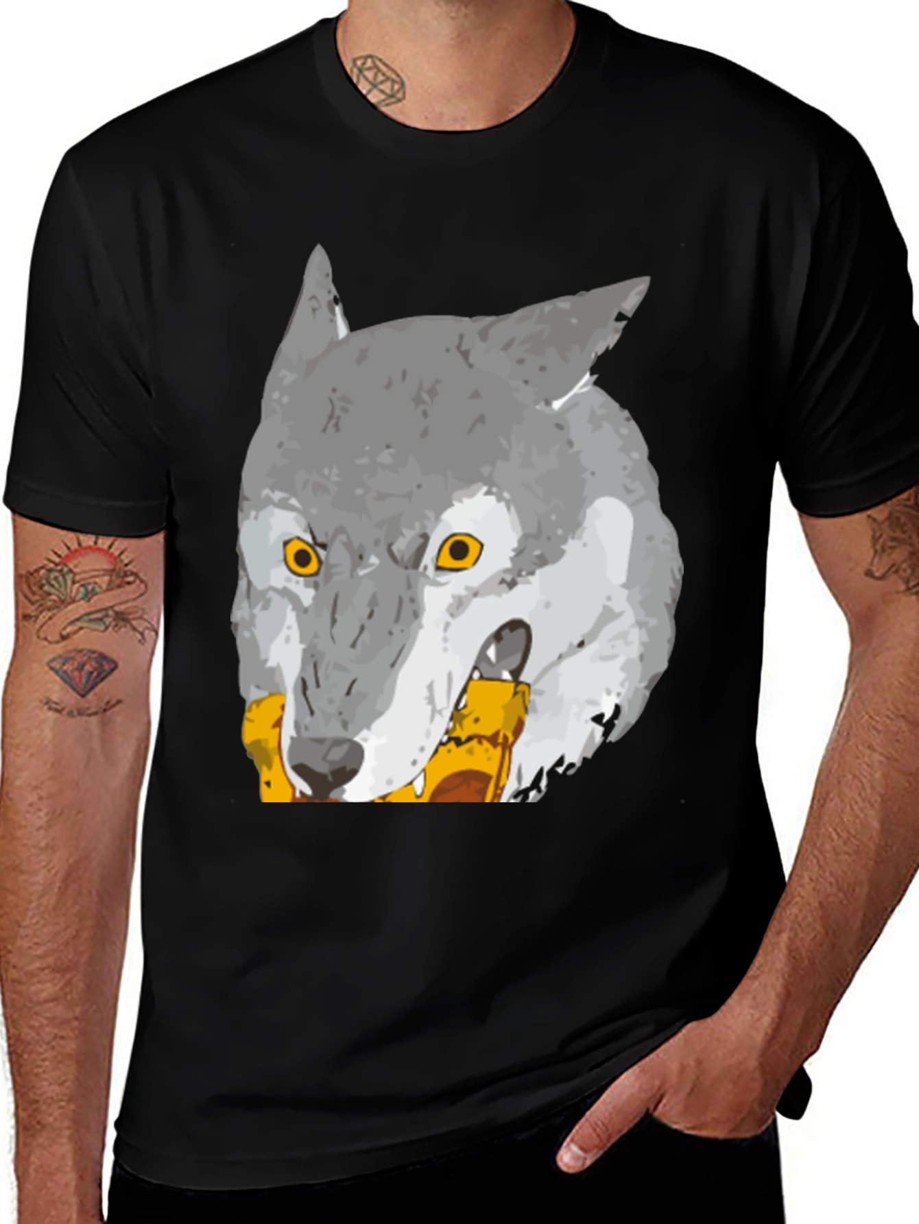 Wolf Graphic Print T-Shirt