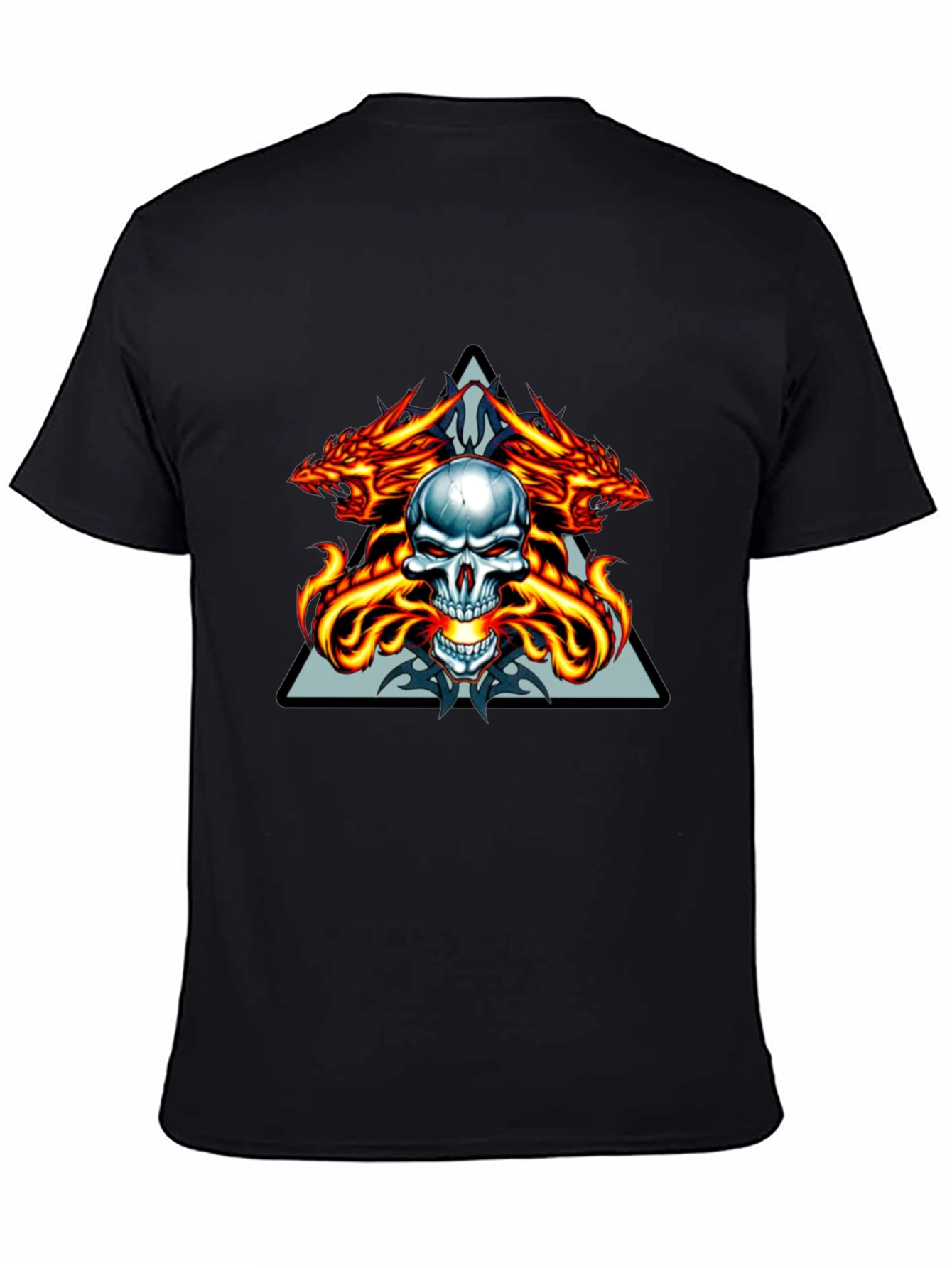 Dragon Skull Graphic Tee - Menswear