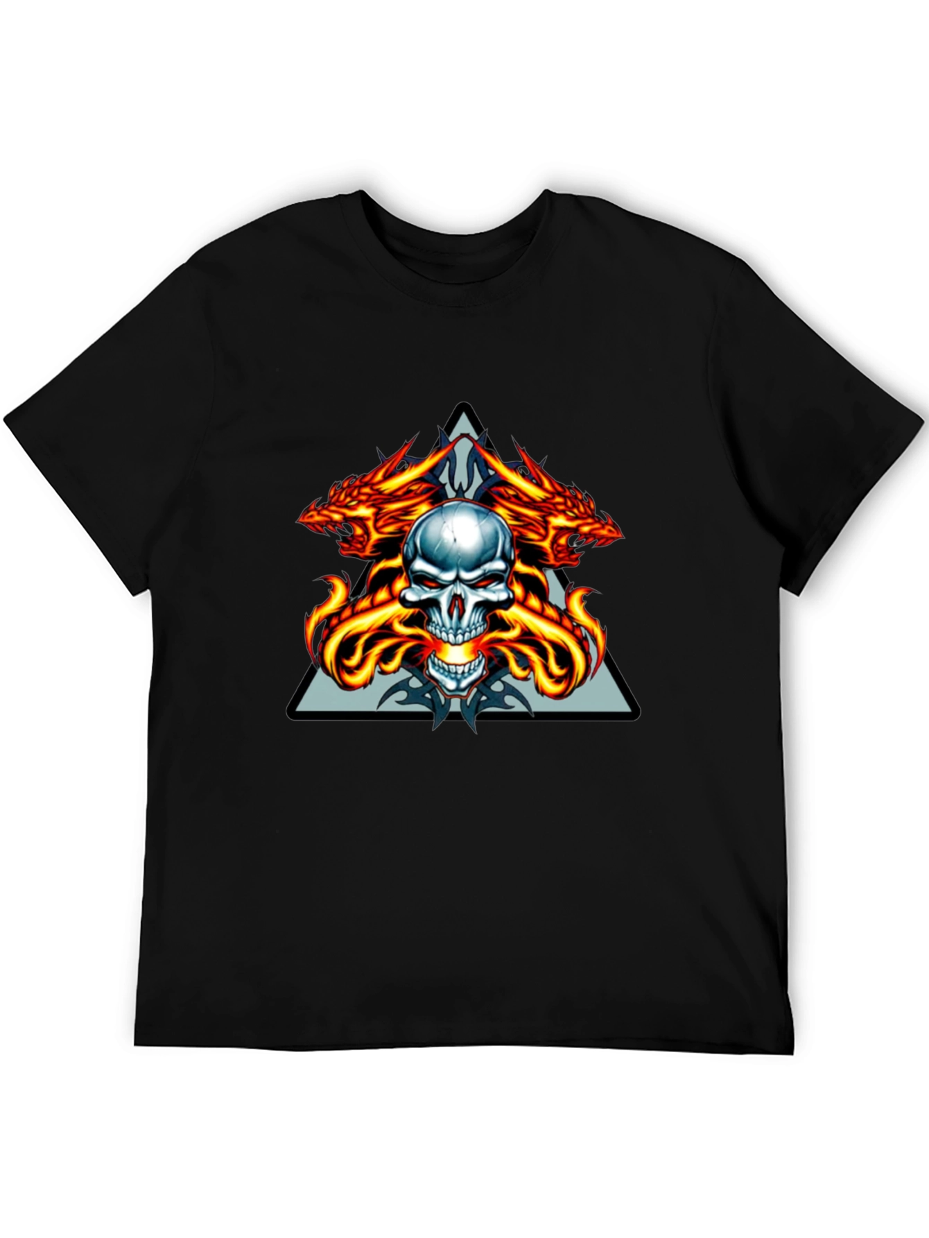 Dragon Skull Graphic Tee - Menswear
