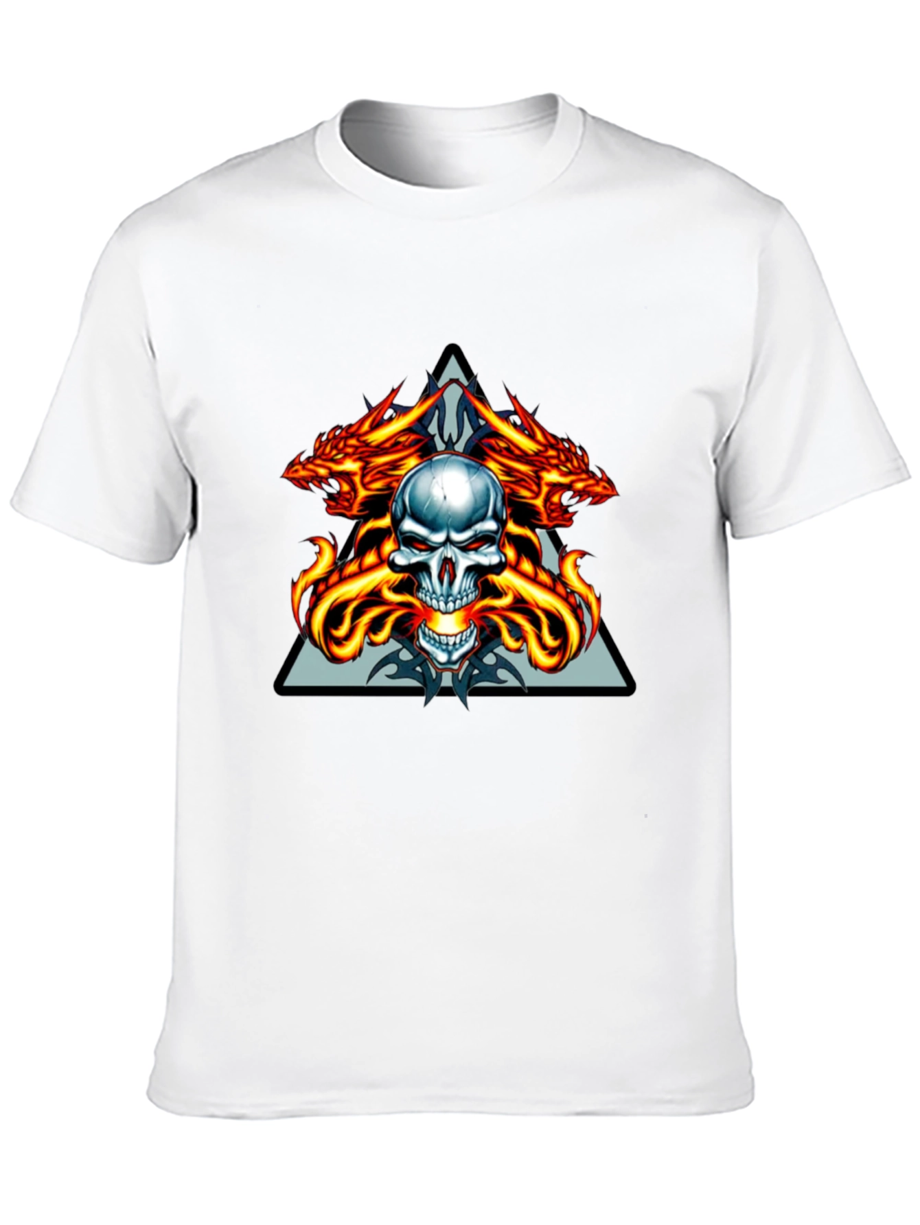 Dragon Skull Graphic Tee - Menswear