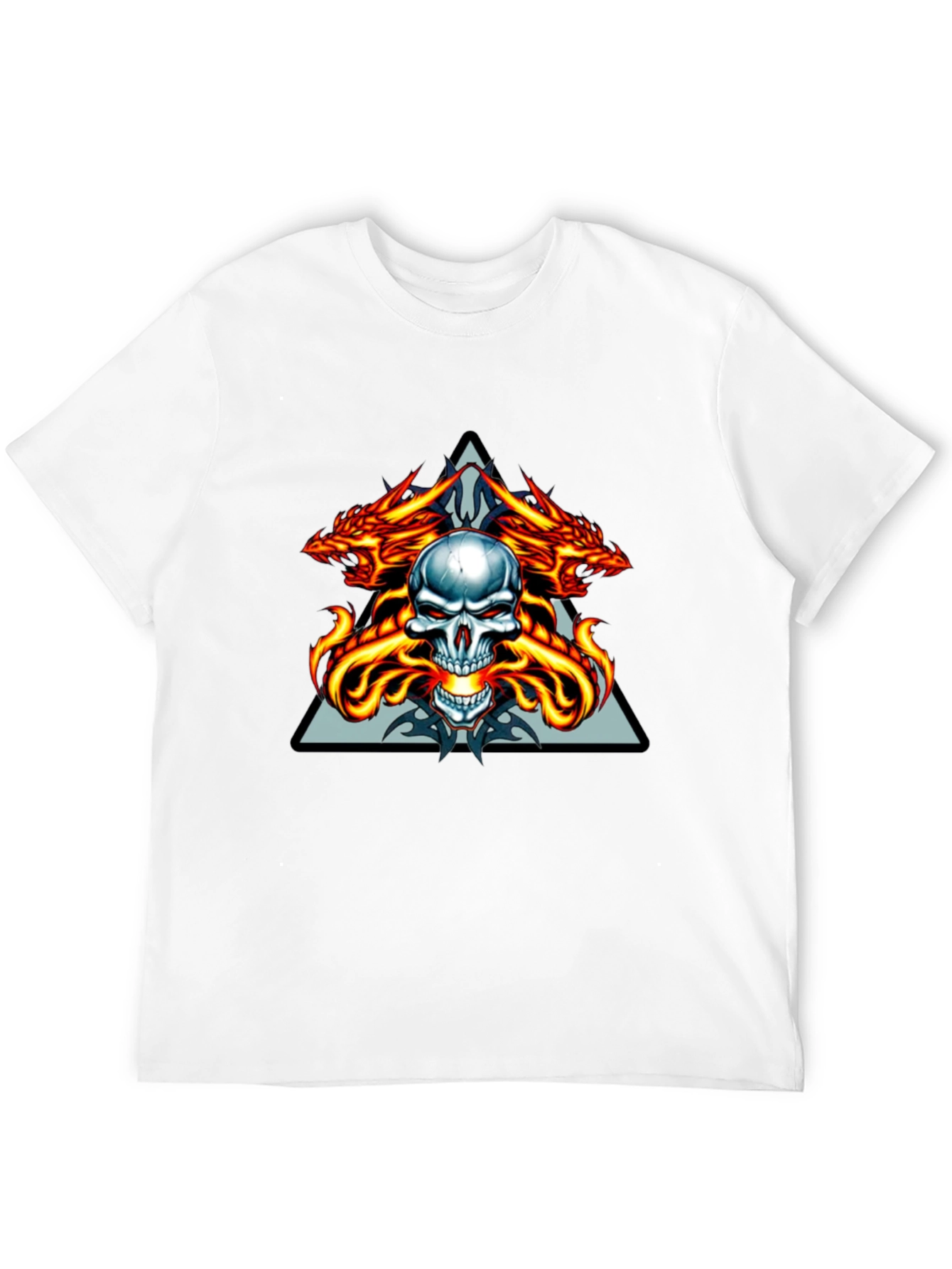 Dragon Skull Graphic Tee - Menswear