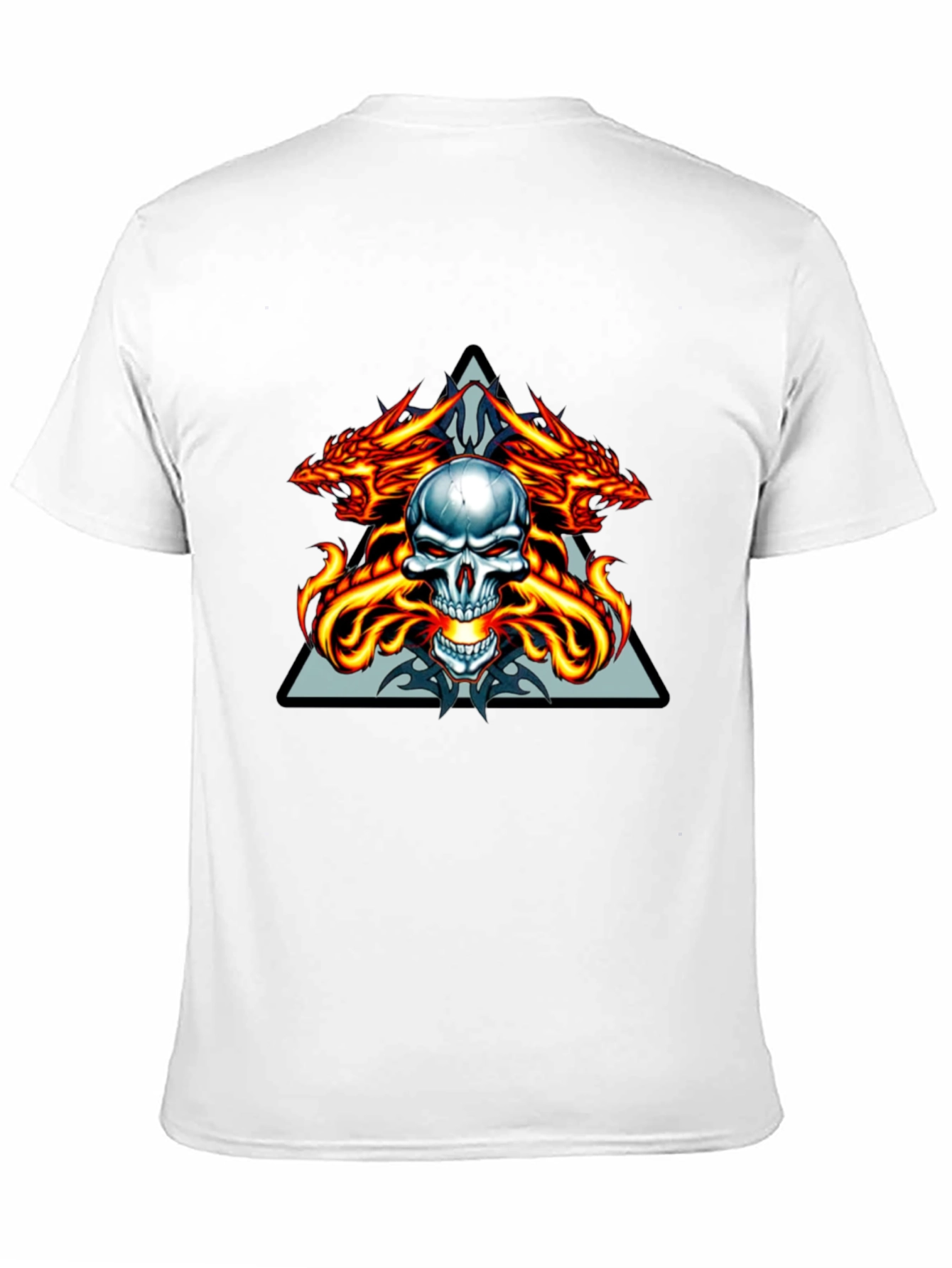 Dragon Skull Graphic Tee - Menswear