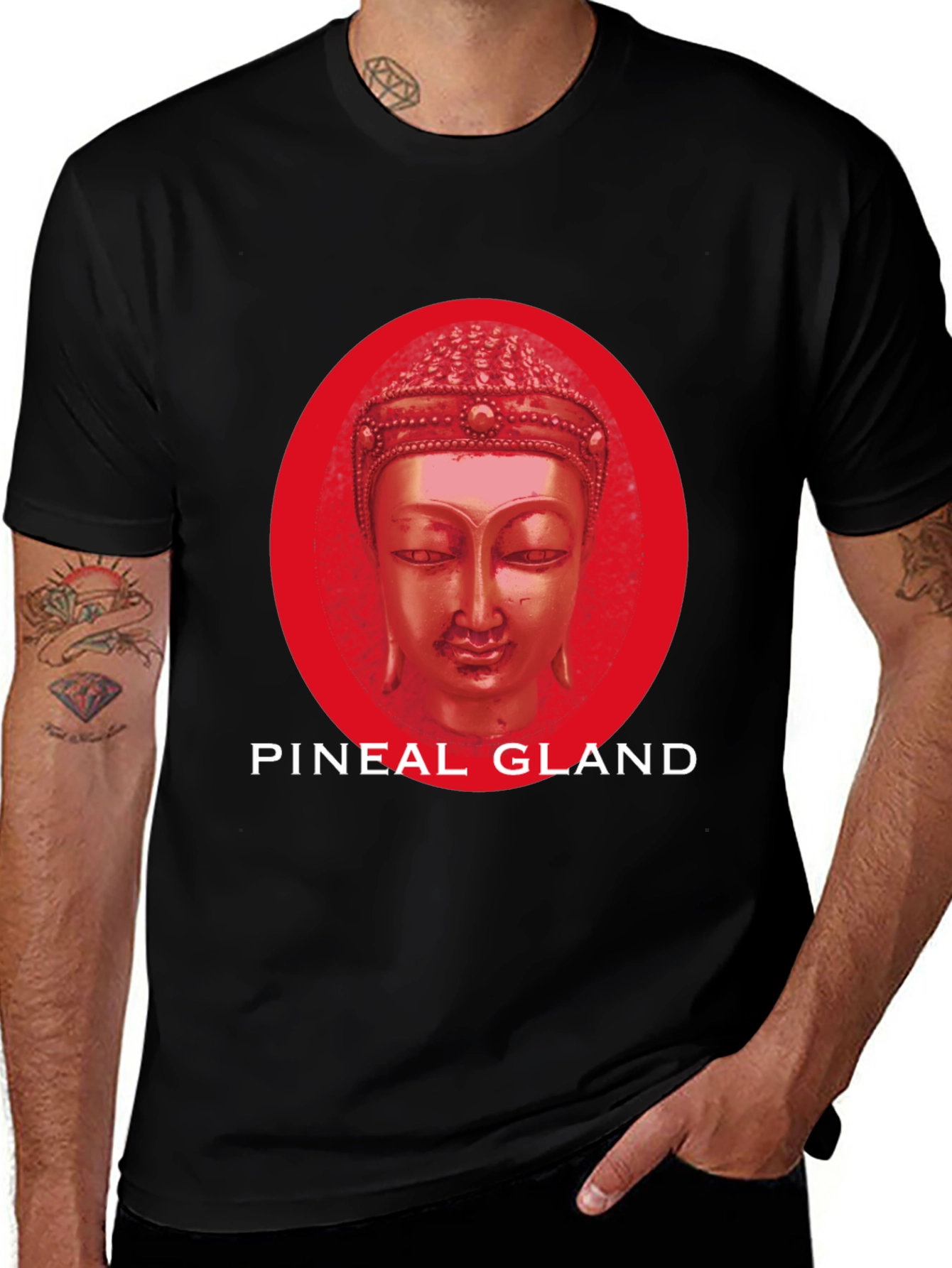Pineal Gland Buddha T-Shirt - Black