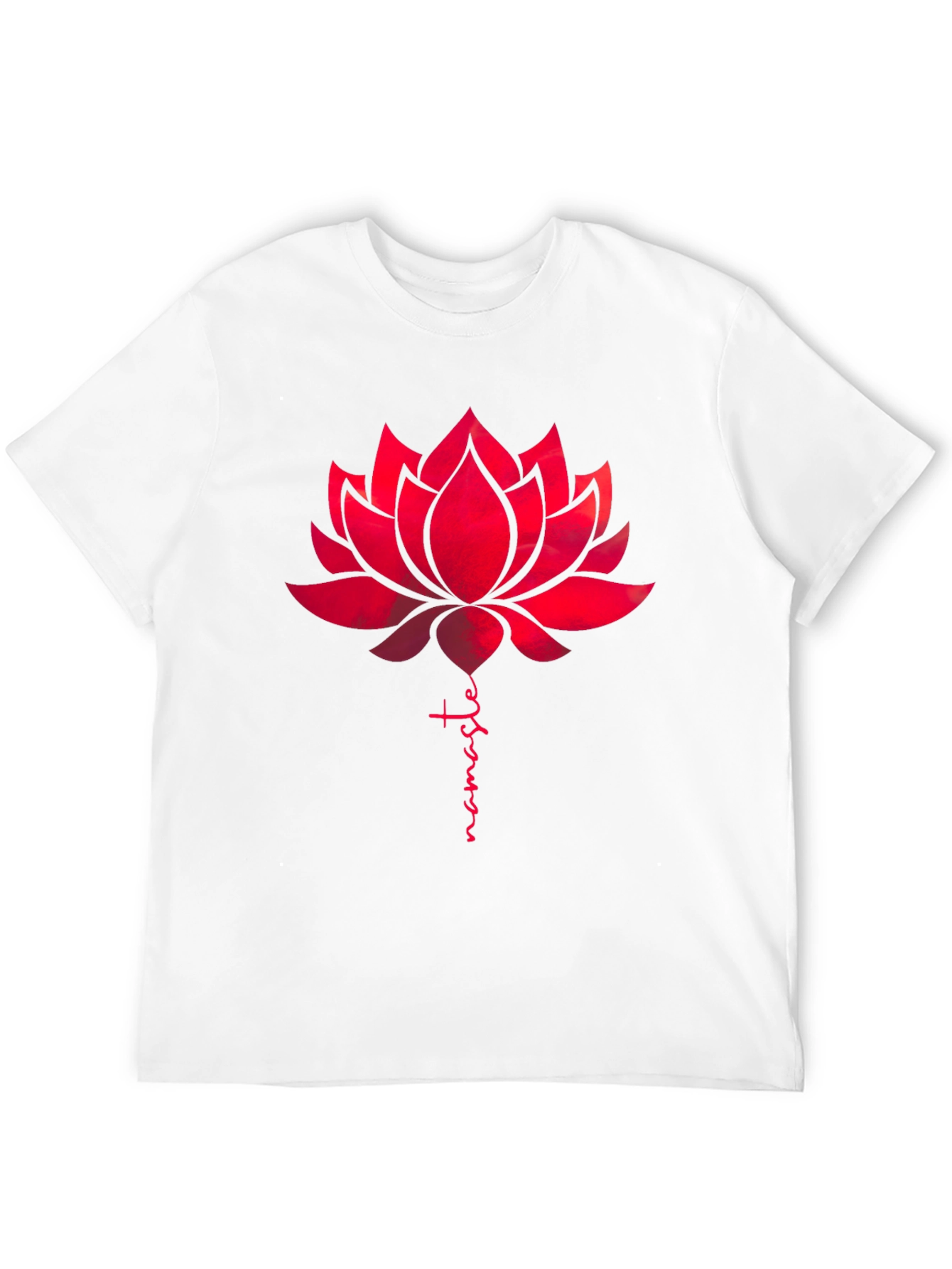 Namaste Lotus Flower Graphic Tee - Black