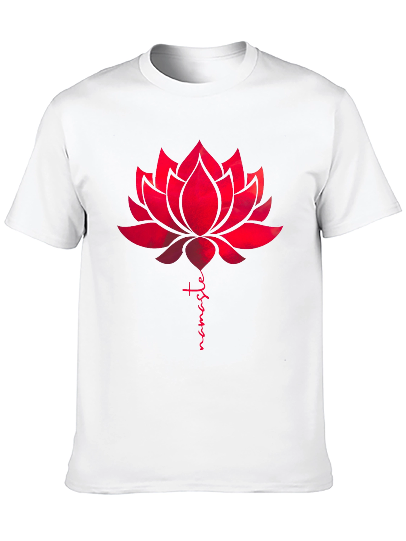 Namaste Lotus Flower Graphic Tee - Black
