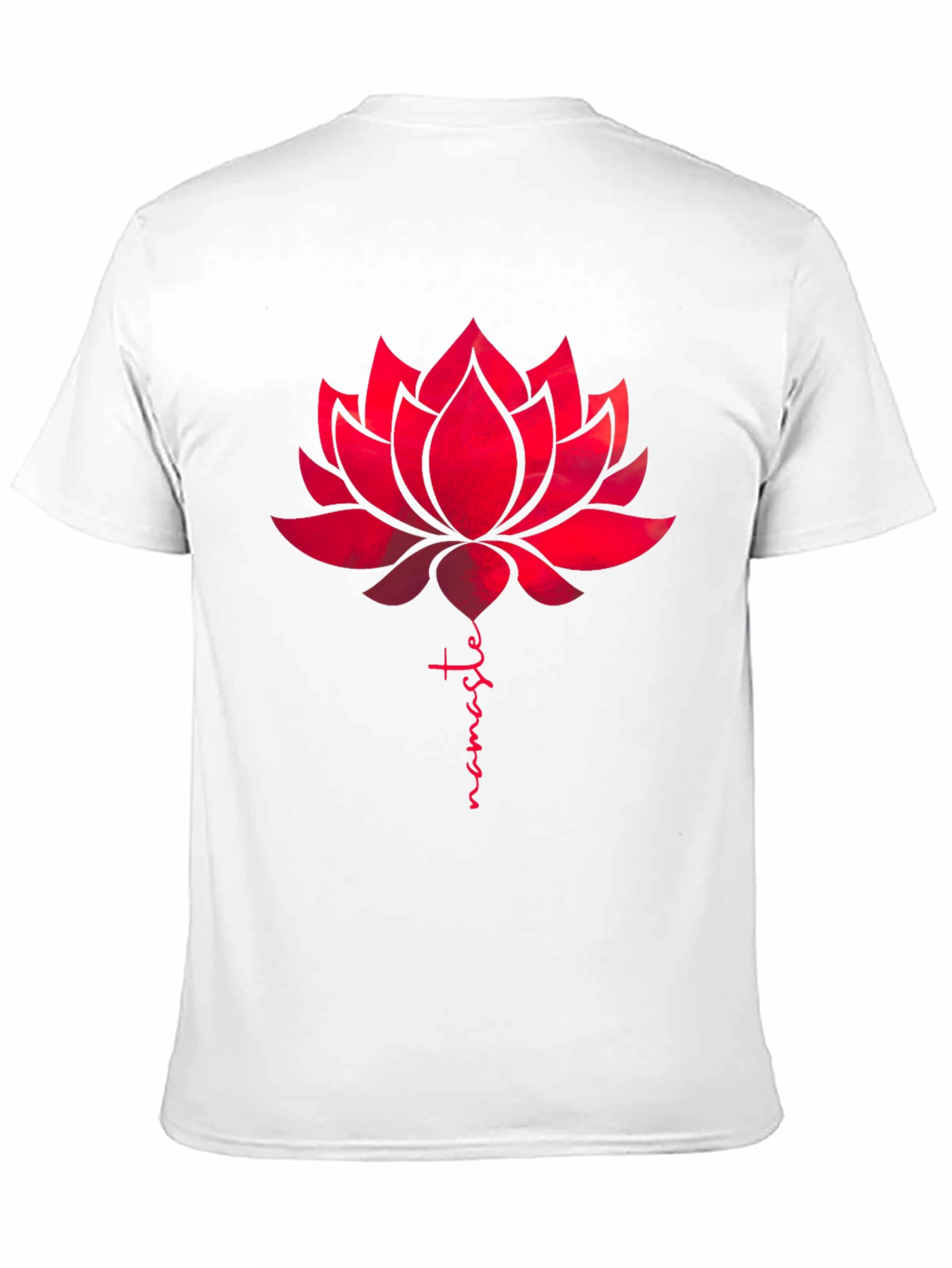 Namaste Lotus Flower Graphic Tee - Black