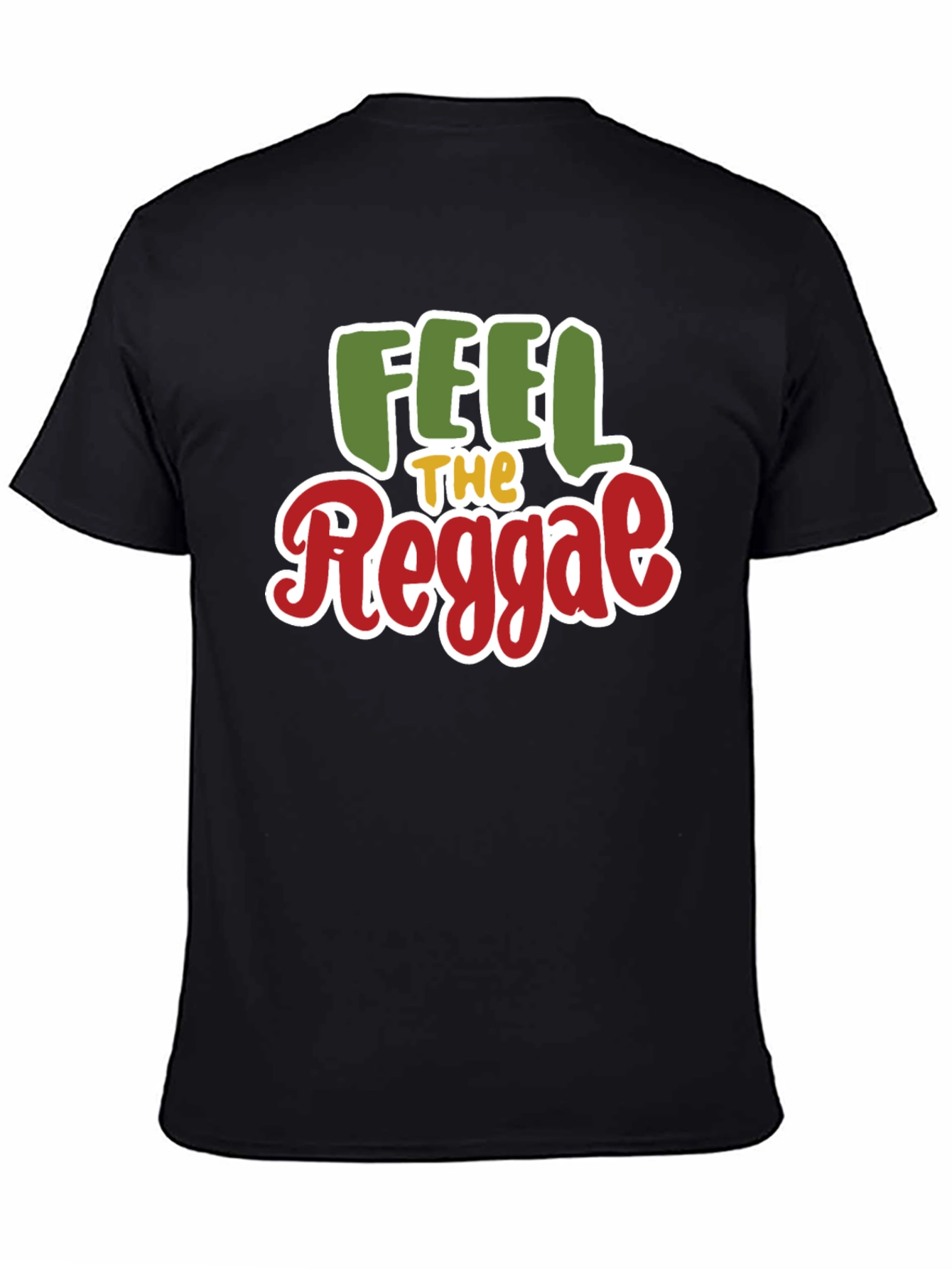 Feel The Reggae Graphic T-Shirt - Black