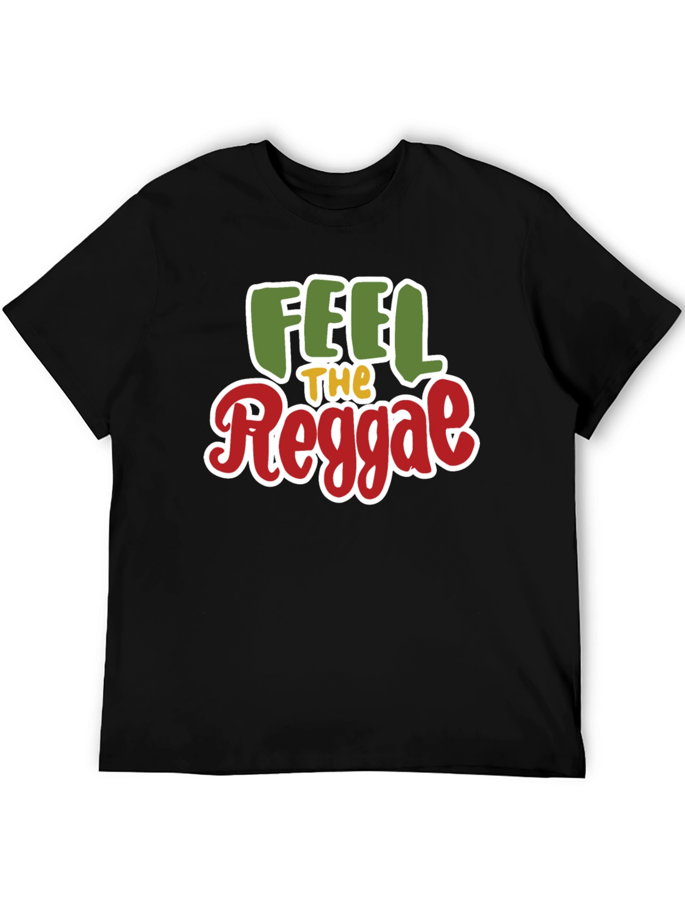 Feel The Reggae Graphic T-Shirt - Black