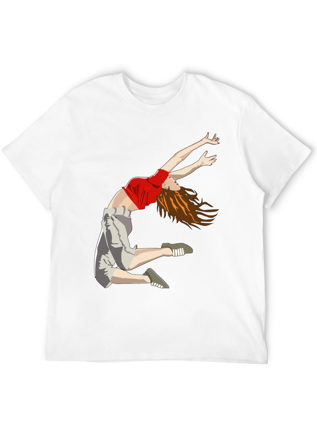 Dancing Woman Graphic Tee - Cool Casual Style