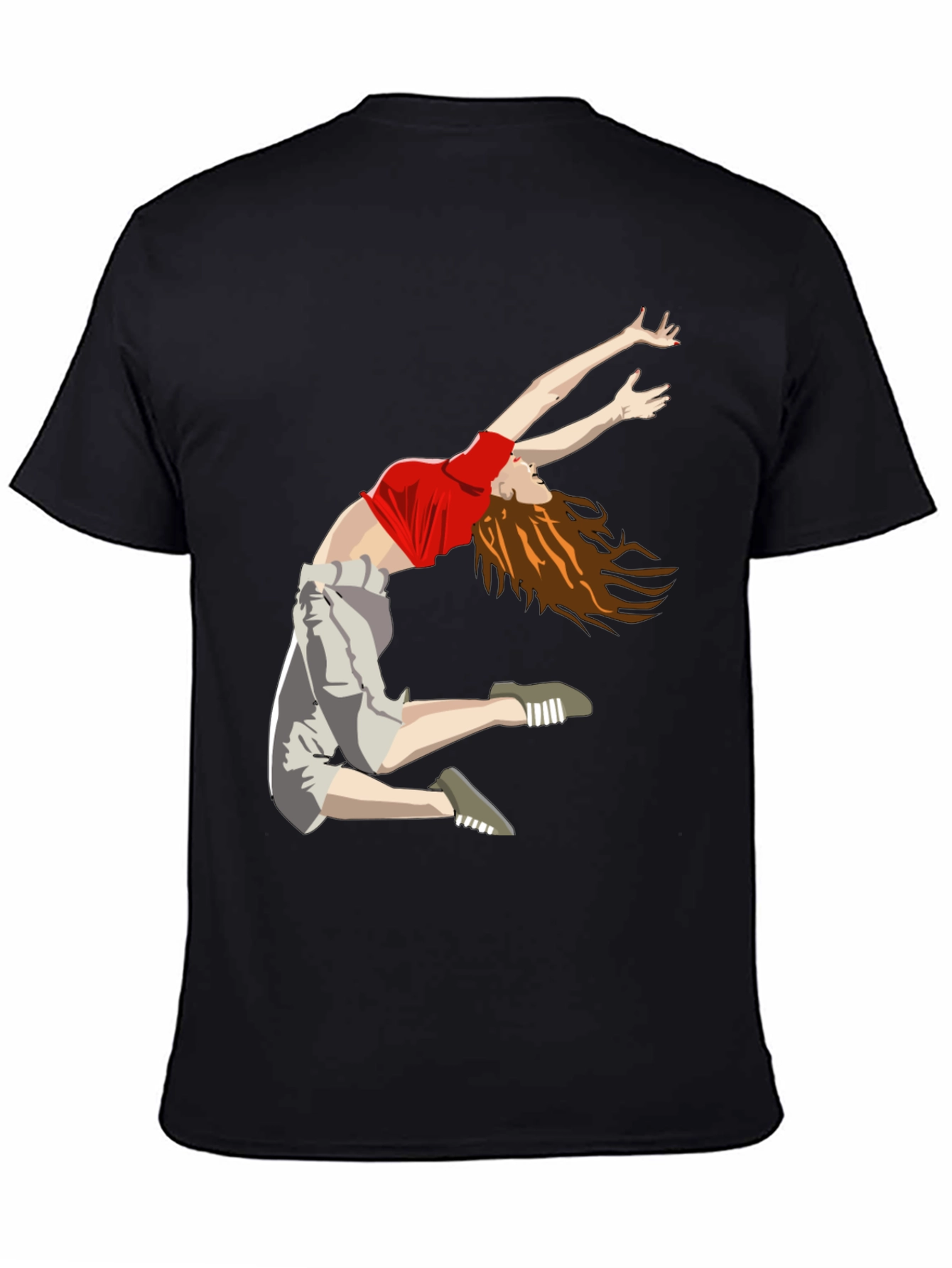 Dancing Woman Graphic Tee - Cool Casual Style