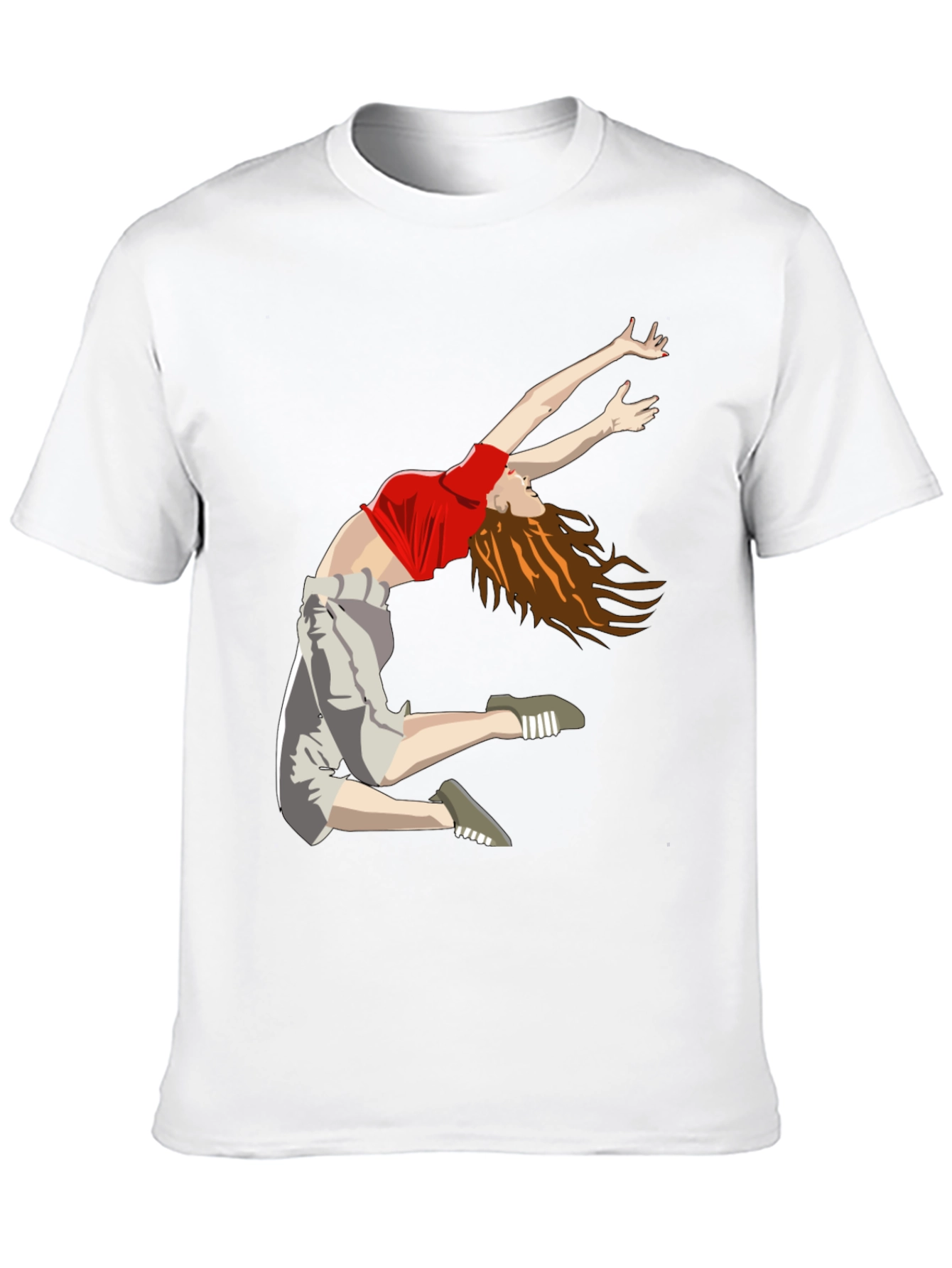 Dancing Woman Graphic Tee - Cool Casual Style