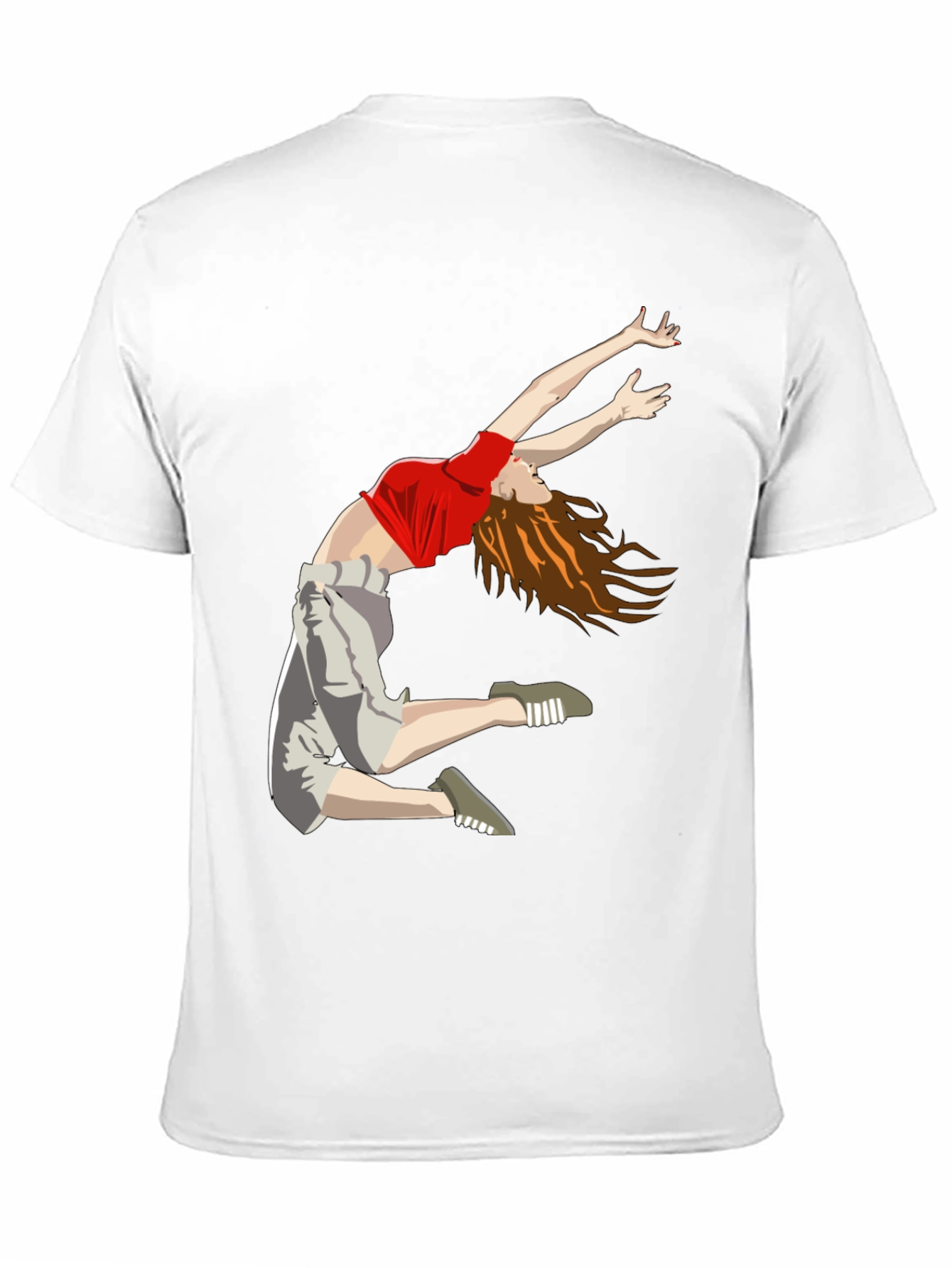 Dancing Woman Graphic Tee - Cool Casual Style