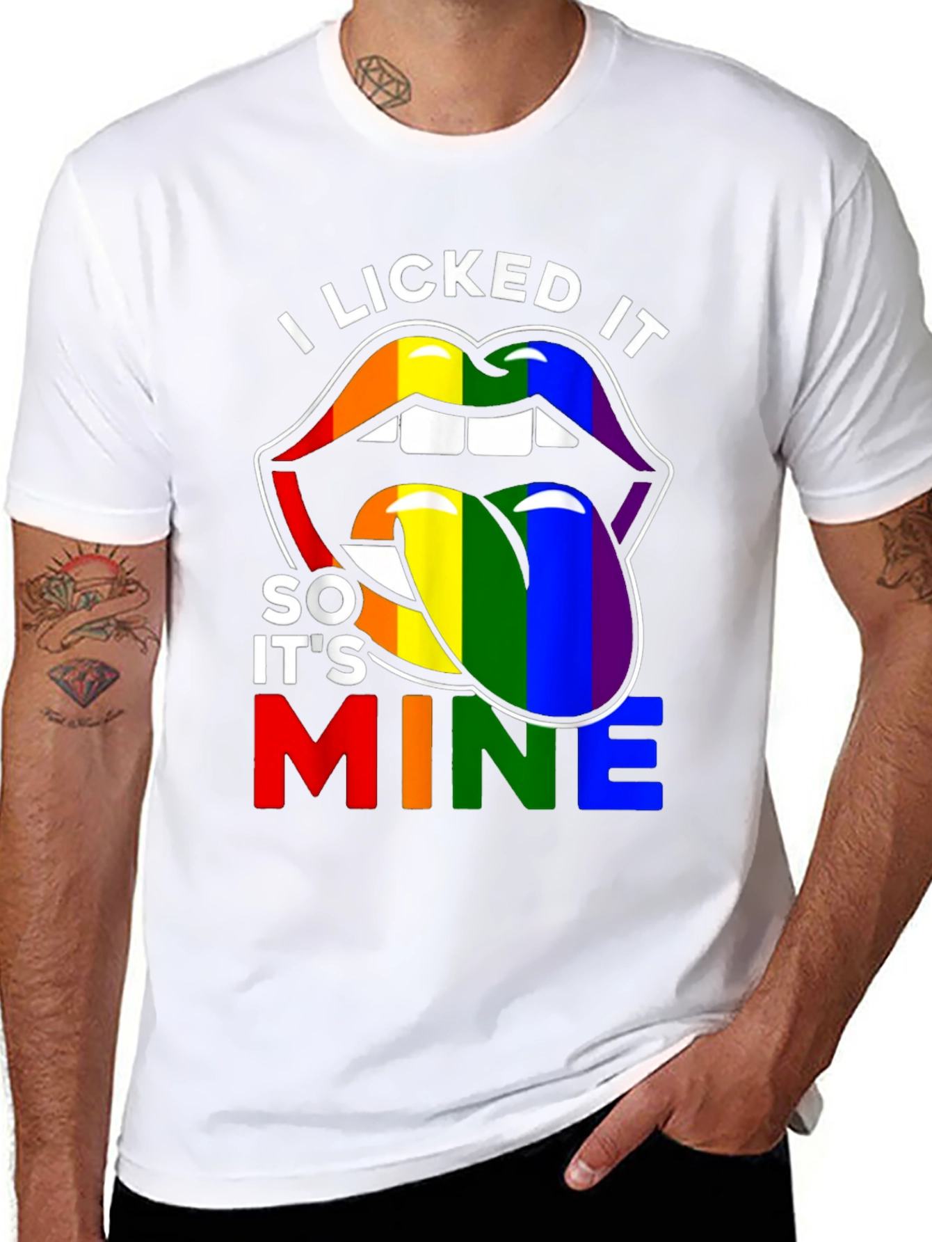 I Licked It So Its Mine LGBT Pride T-Shirt