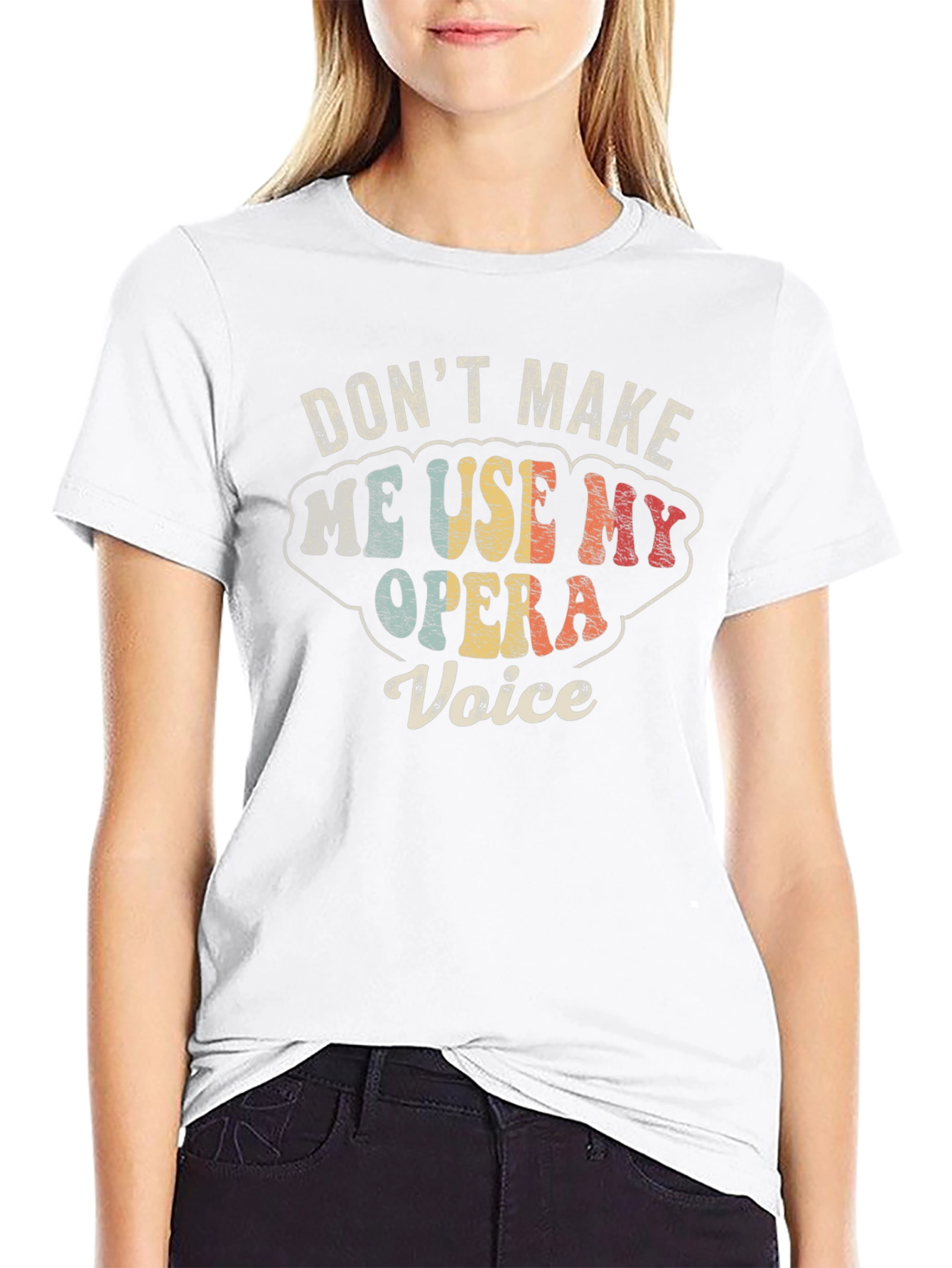 Opera Voice Graphic T-Shirt: Retro Style
