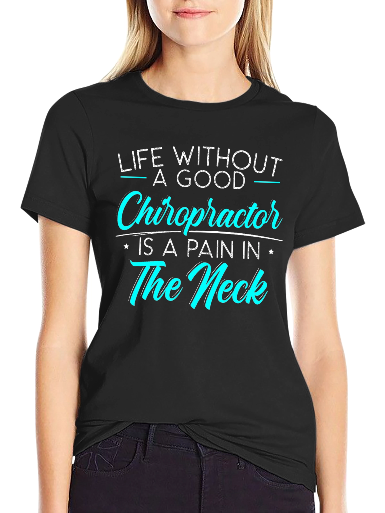 Chiropractor Pain T-Shirt - Black