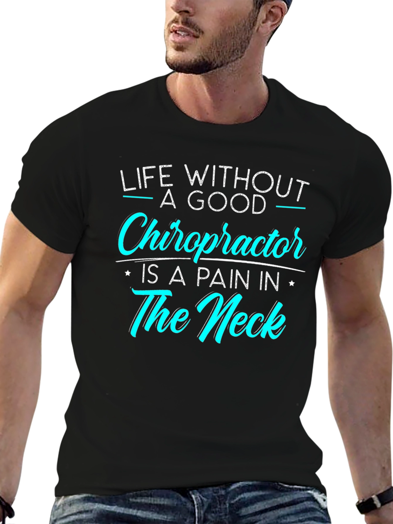 Chiropractor Pain T-Shirt - Black