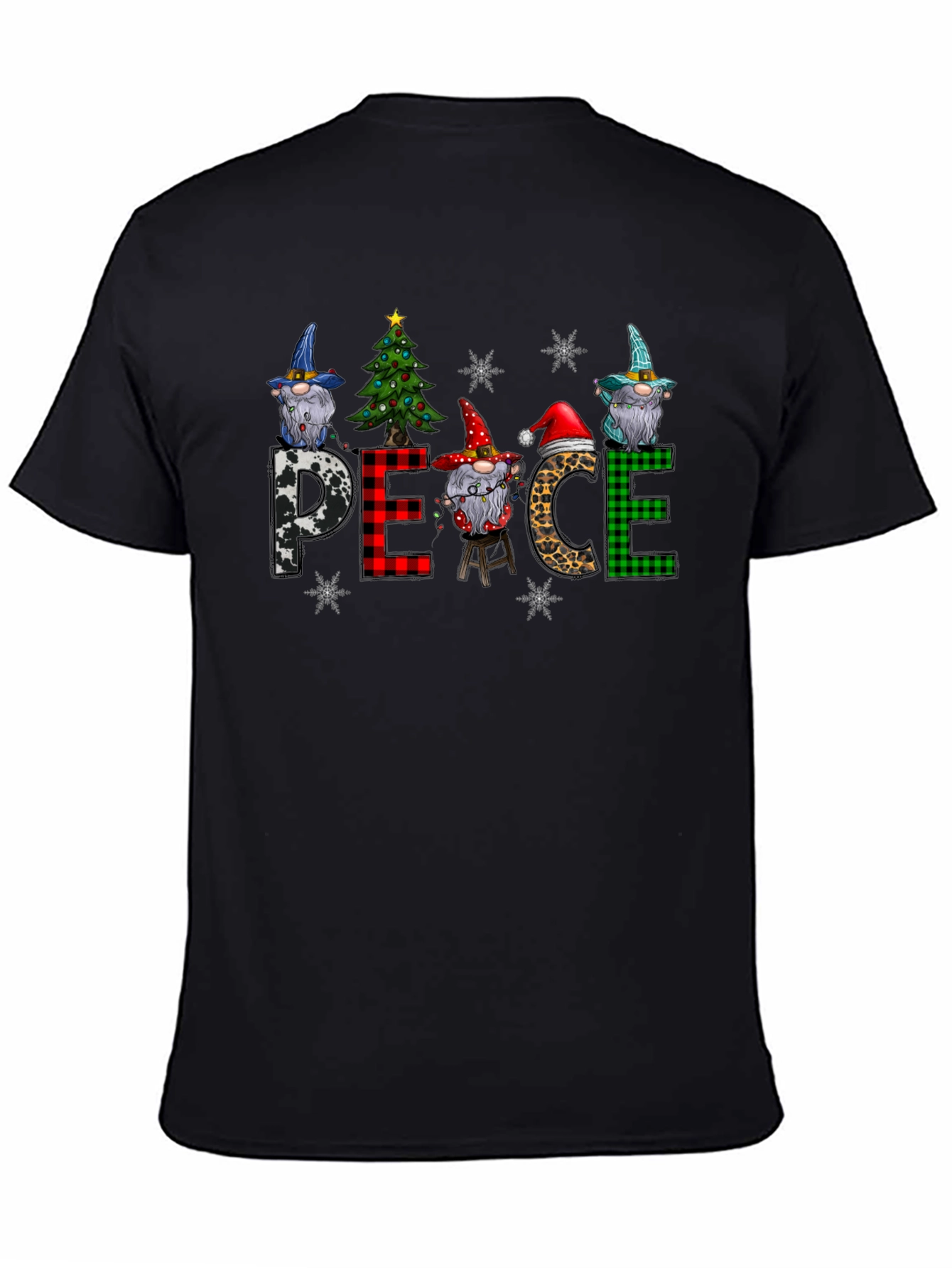 Peace Christmas Gnome T-Shirt Holiday Tee