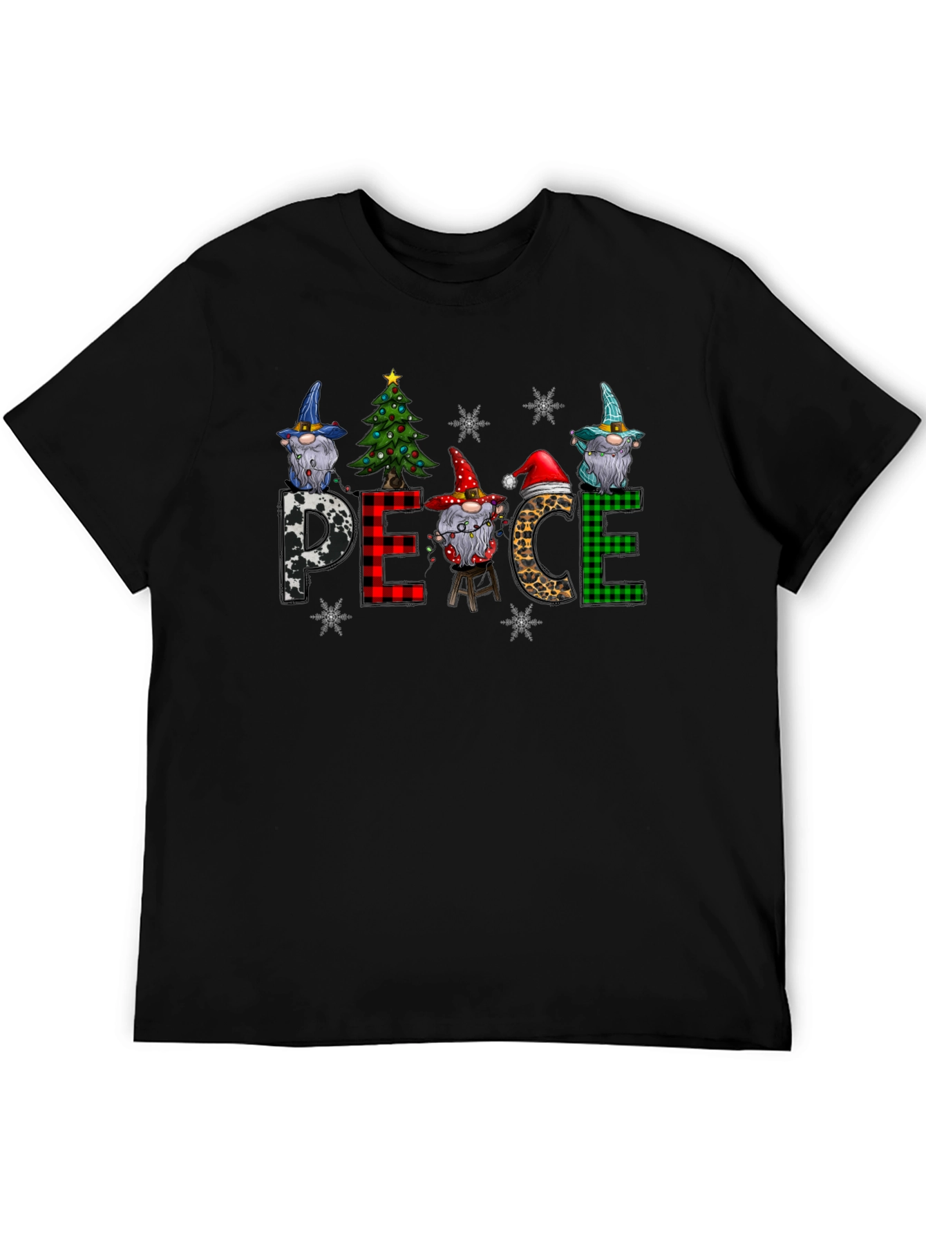 Peace Christmas Gnome T-Shirt Holiday Tee