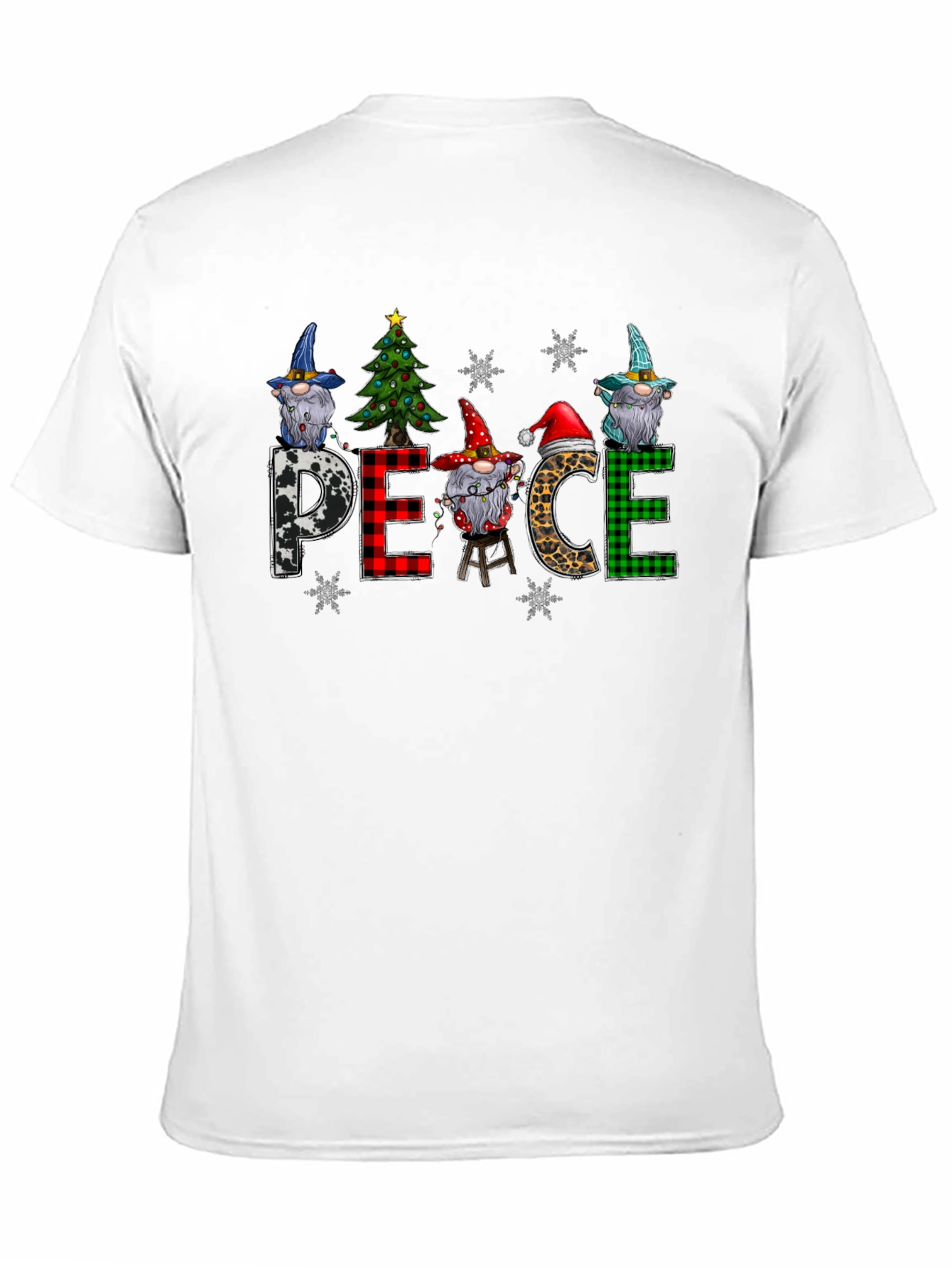 Peace Christmas Gnome T-Shirt Holiday Tee