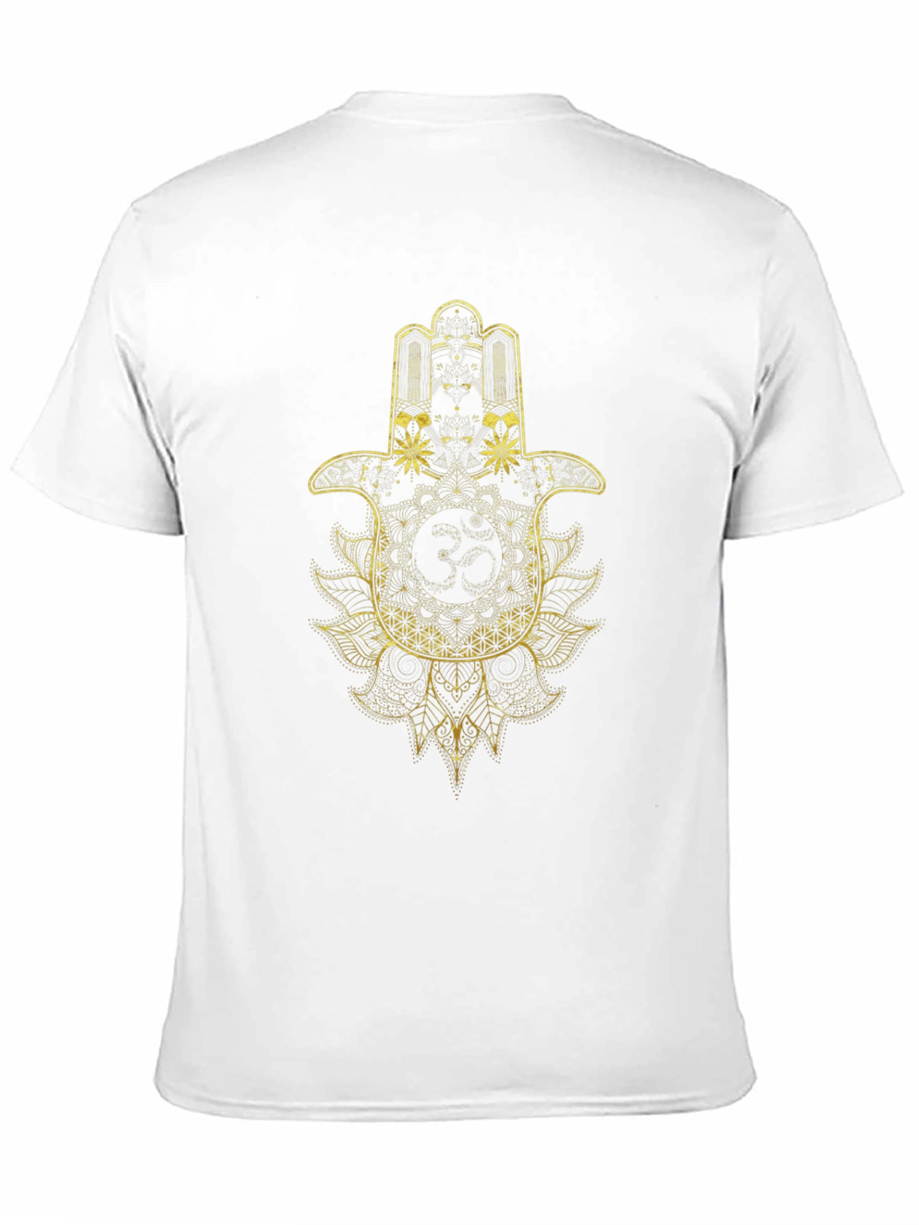 Hamsa Hand Mandala Graphic Tee - Black