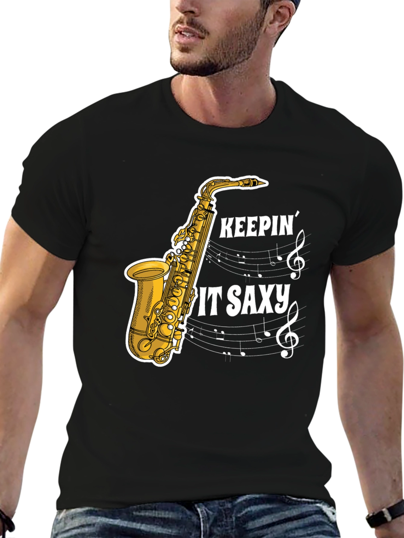 Keepin it Saxy Graphic T-Shirt