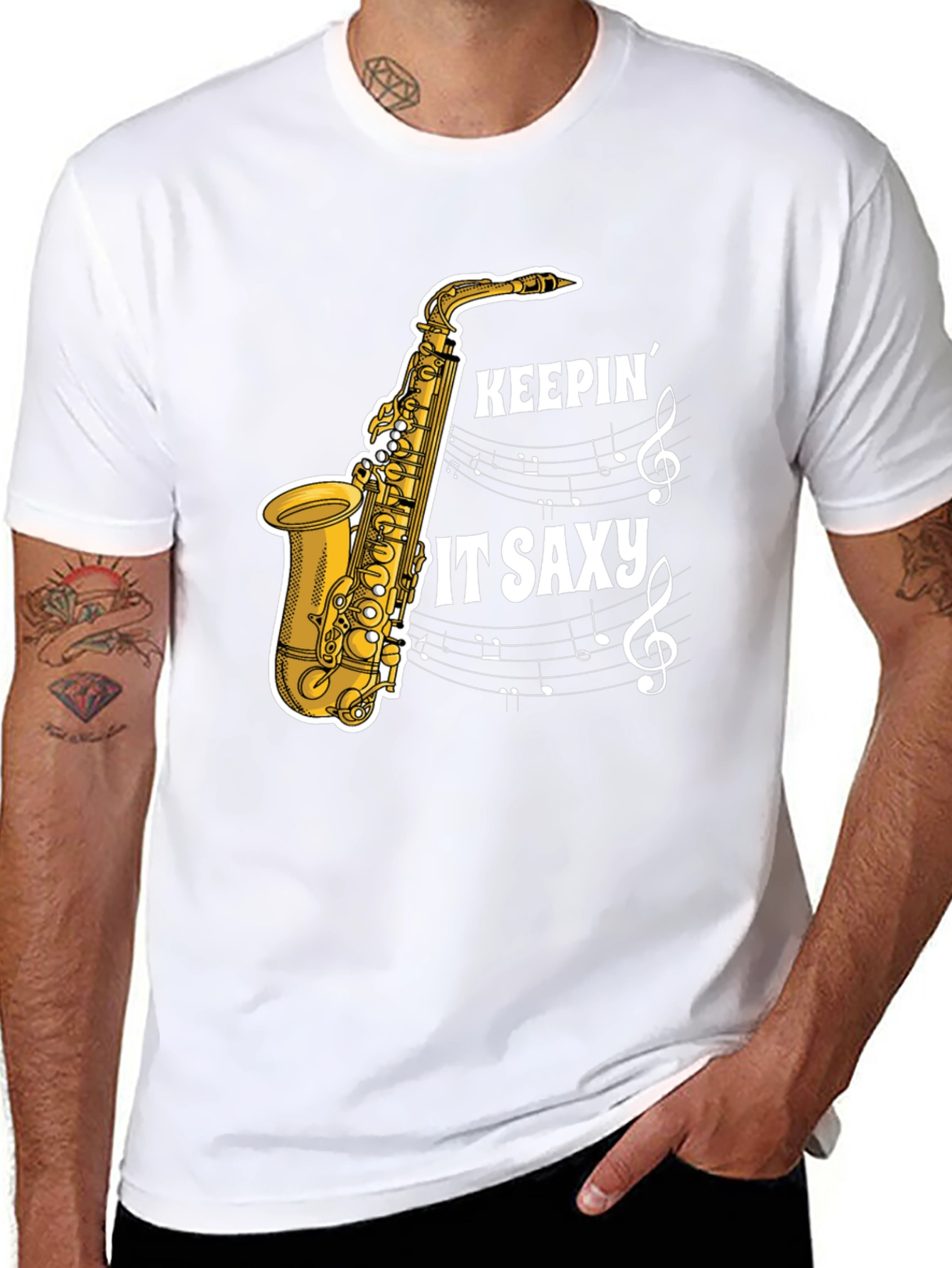 Keepin it Saxy Graphic T-Shirt