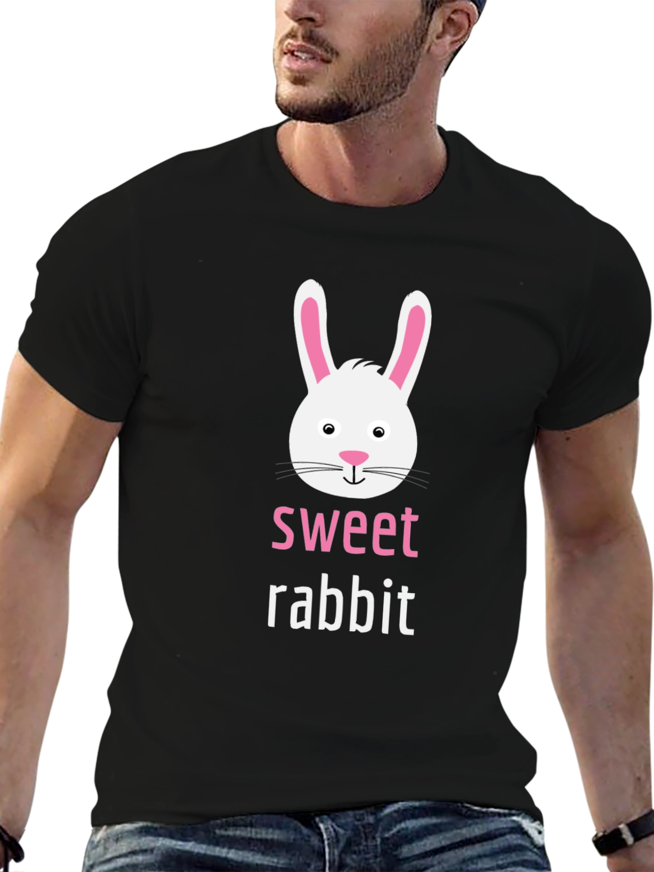 Sweet Rabbit Graphic Tee - Cute Easter Shirt